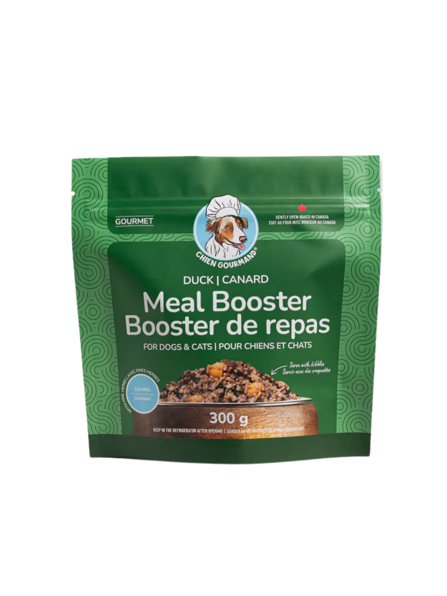 CHIEN GOURMAND - Booster de repas au canard pour chien 300g. Bêtes Gourmandes, boutique spécialisée alimentation, éducation et sports pour chiens à Québec.