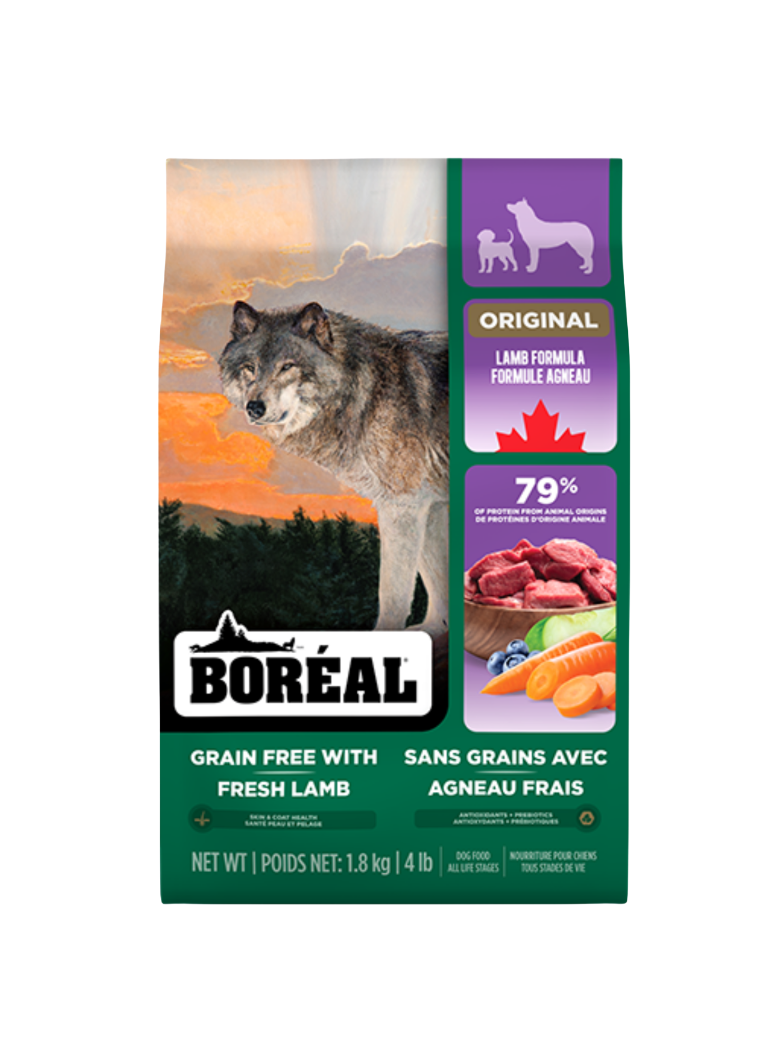 Boréal Original - Sans Grain À L'Agneau Pour Chien. Bêtes Gourmandes, spécialiste en nourriture et produits pour chien et chat en ligne et en magasin à Québec.