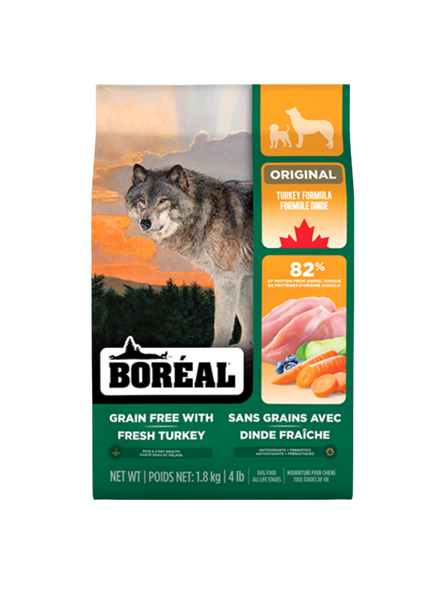 Boréal Original - Sans Grain À La Dinde Pour Chien. Bêtes Gourmandes, spécialiste en nourriture et produits pour chien et chat en ligne et en magasin à Québec.