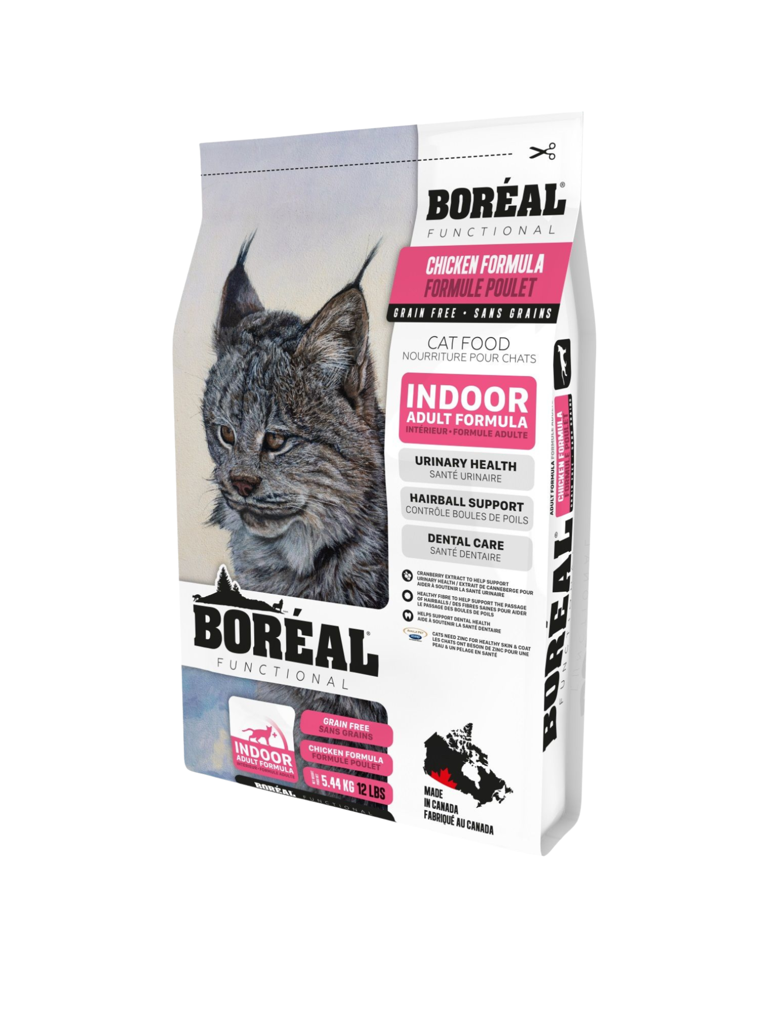 BORÉAL - Nourriture functionnal pour chat d'intérieur. Bêtes Gourmandes, boutique spécialisée alimentation, éducation et sports pour chiens à Québec.