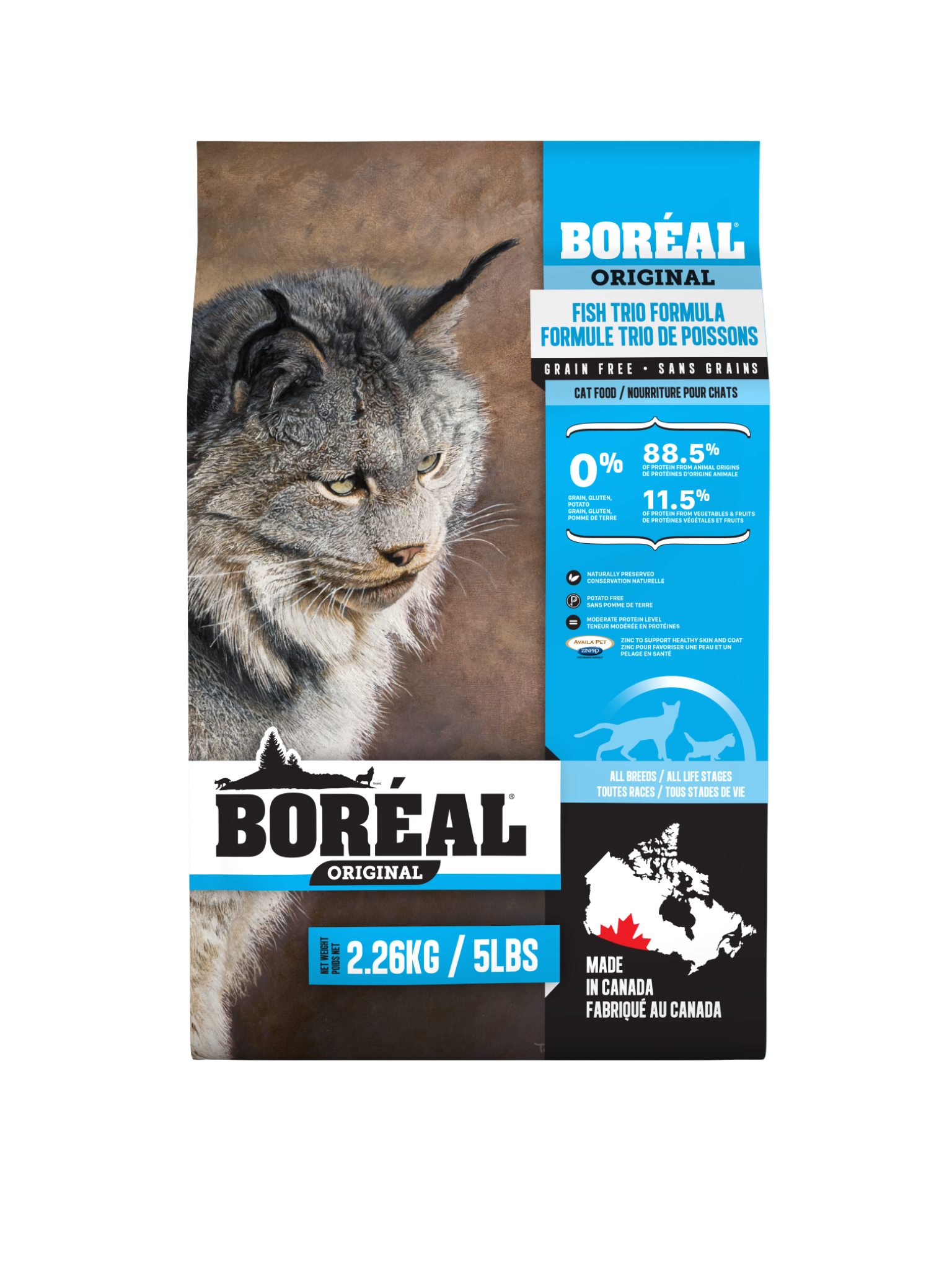 BORÉAL- Trio poisson original pour chat