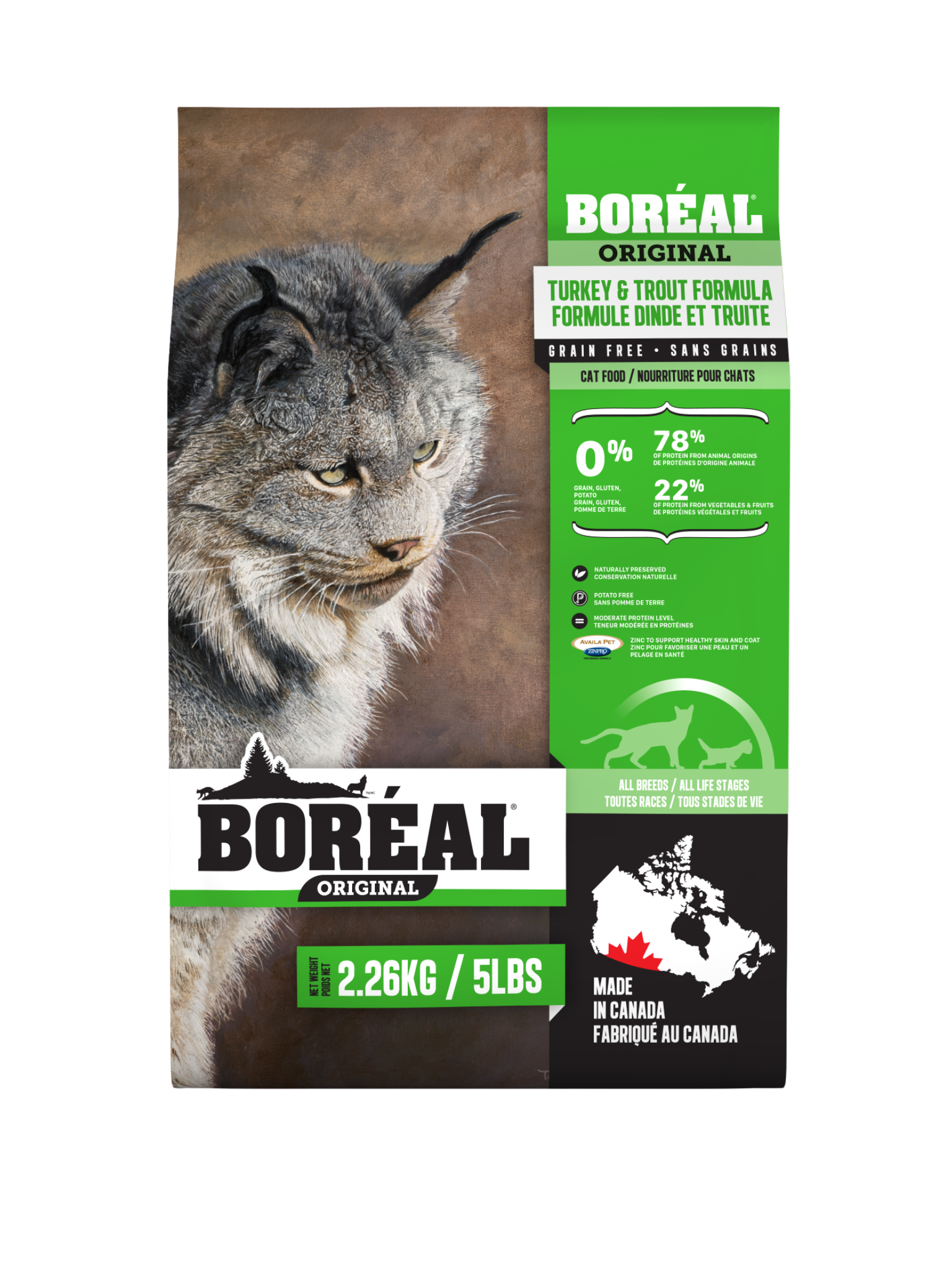BORÉAL - Dinde & truite original pour chat