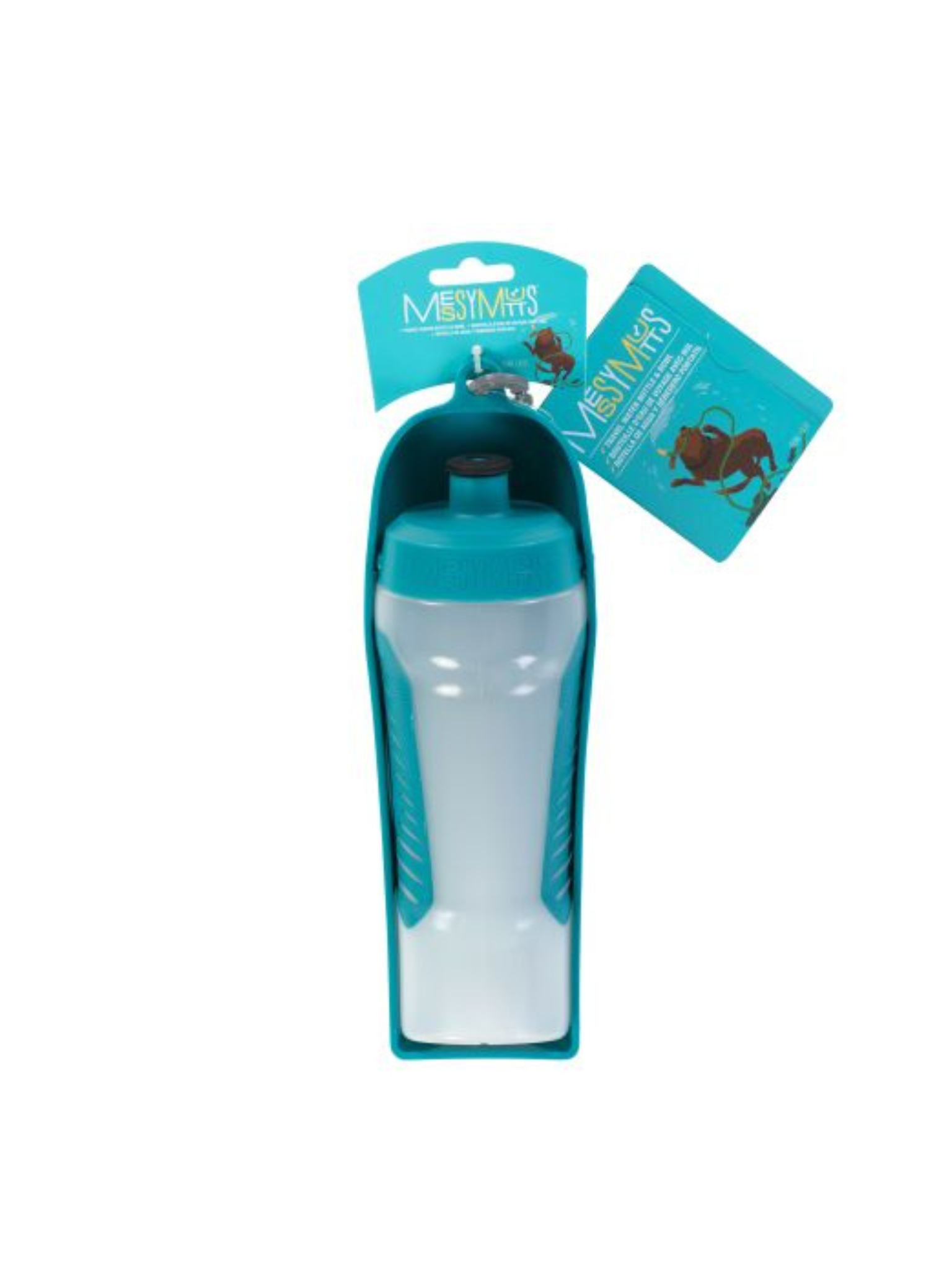 MESSY MUTTS - Bouteille d'eau de voyage compressible 500ml. Bêtes Gourmandes, boutique spécialisée alimentation, éducation et sports pour chiens à Québec.