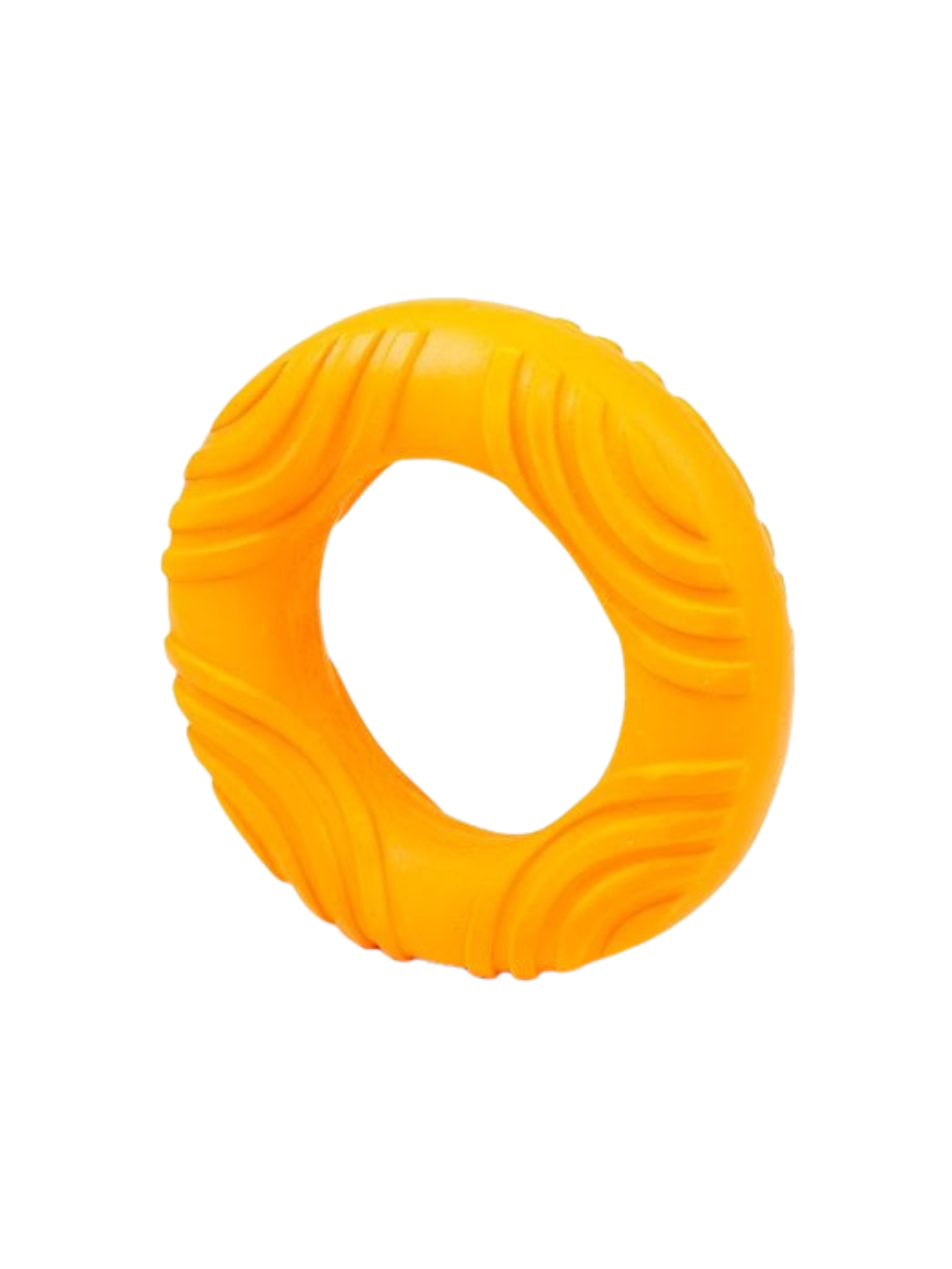 Bud'Z - Jouet Latex Anneau Orange. Bêtes Gourmandes, spécialiste en nourriture et produits pour chien et chat en ligne et en magasin à Québec.