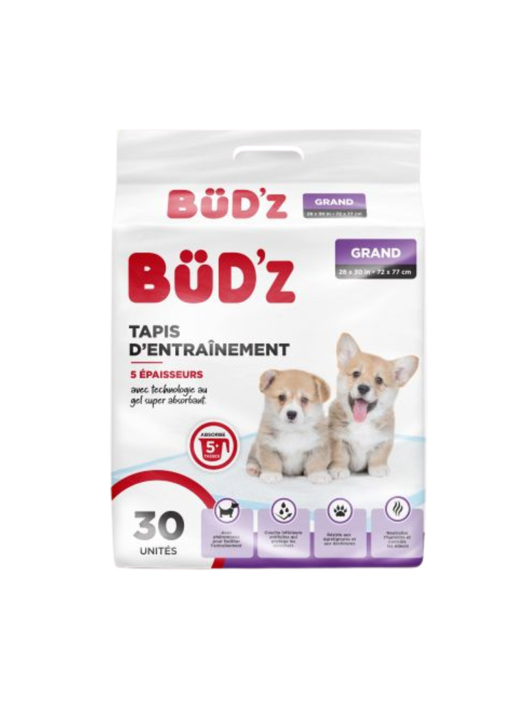 Bud'Z - Tapis D'Entrainement 22" X 22". Bêtes Gourmandes, spécialiste en nourriture et produits pour chien et chat en ligne et en magasin à Québec.