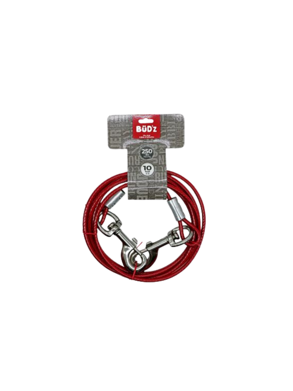 Bud'Z - Cable D'Attache, Jusqu'À 250Lbs. Bêtes Gourmandes, spécialiste en nourriture et produits pour chien et chat en ligne et en magasin à Québec.