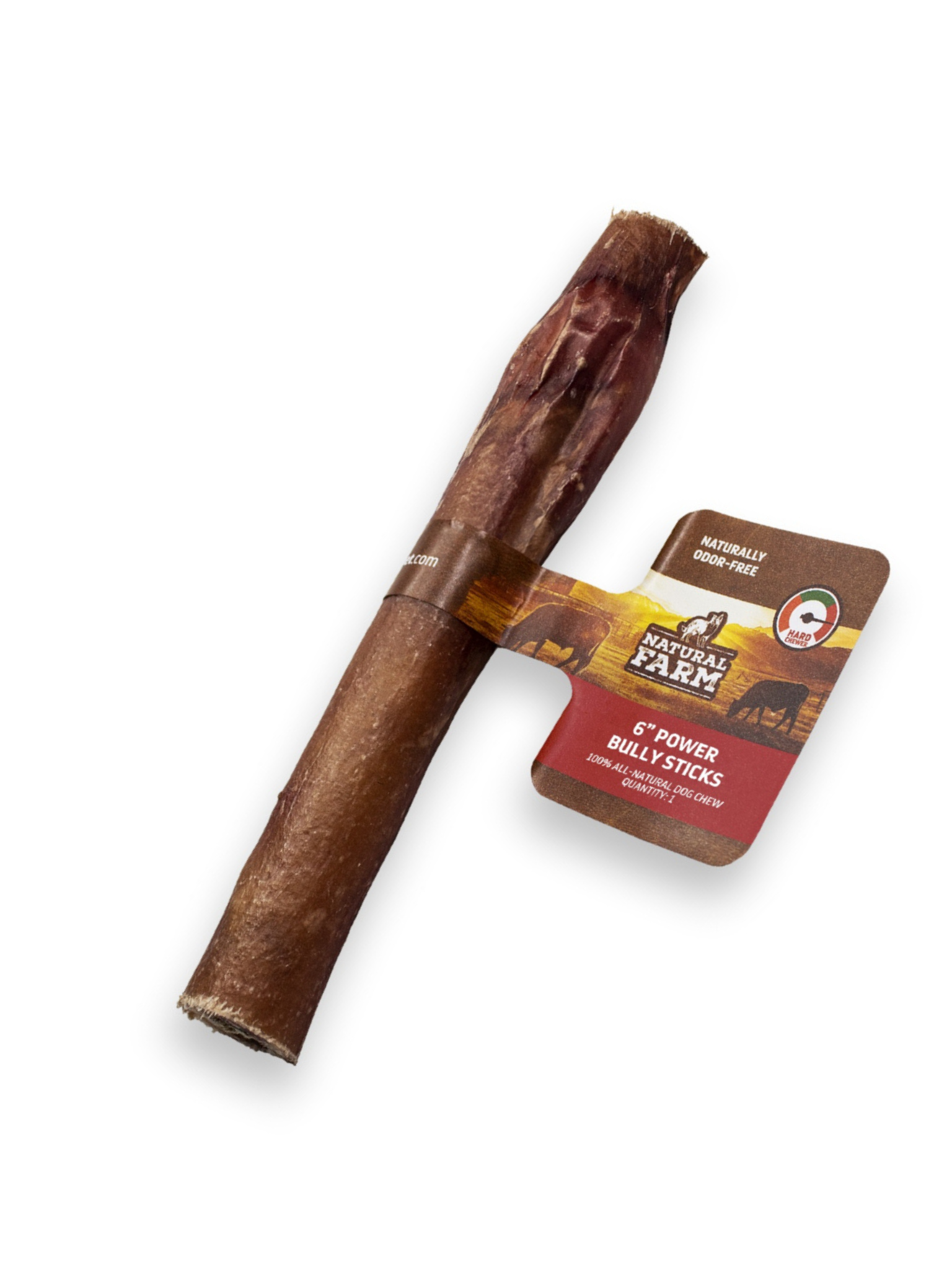 NATURAL FARM PET - Bâton de joue de boeuf enrobé de bullystick. Bêtes Gourmandes, boutique spécialisée alimentation, éducation et sports pour chiens à Québec.