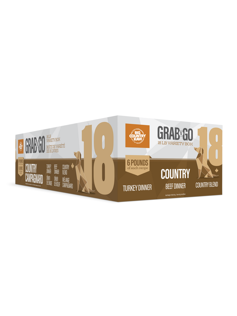 BIG COUNTRY RAW - Grab N Go mélange campagnard 18lbs, Ville de Québec.