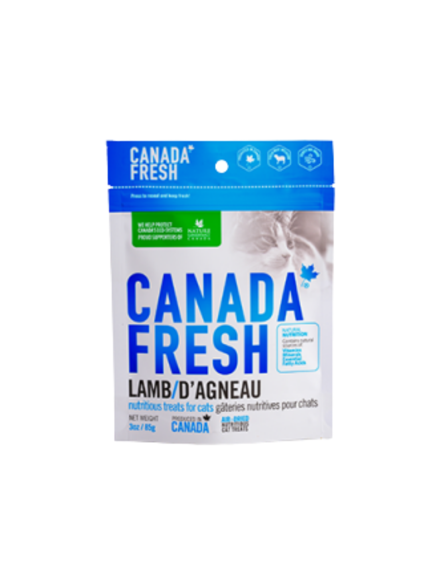 CANADA FRESH - Gâterie pour chat à l'agneau. Bêtes Gourmandes, boutique spécialisée alimentation, éducation et sports pour chiens à Québec.