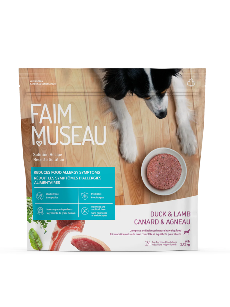 Faim Museau - Canard & Agneau Pour Chien. Bêtes Gourmandes, spécialiste en nourriture et produits pour chien et chat en ligne et en magasin à Québec.