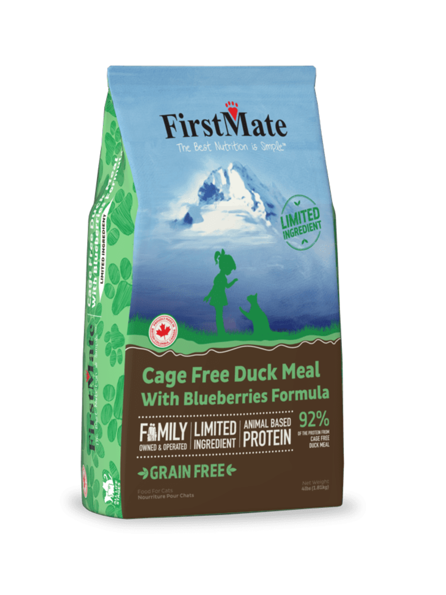 FIRSTMATE - Canard & bleuet pour chat, Ville de Québec.
