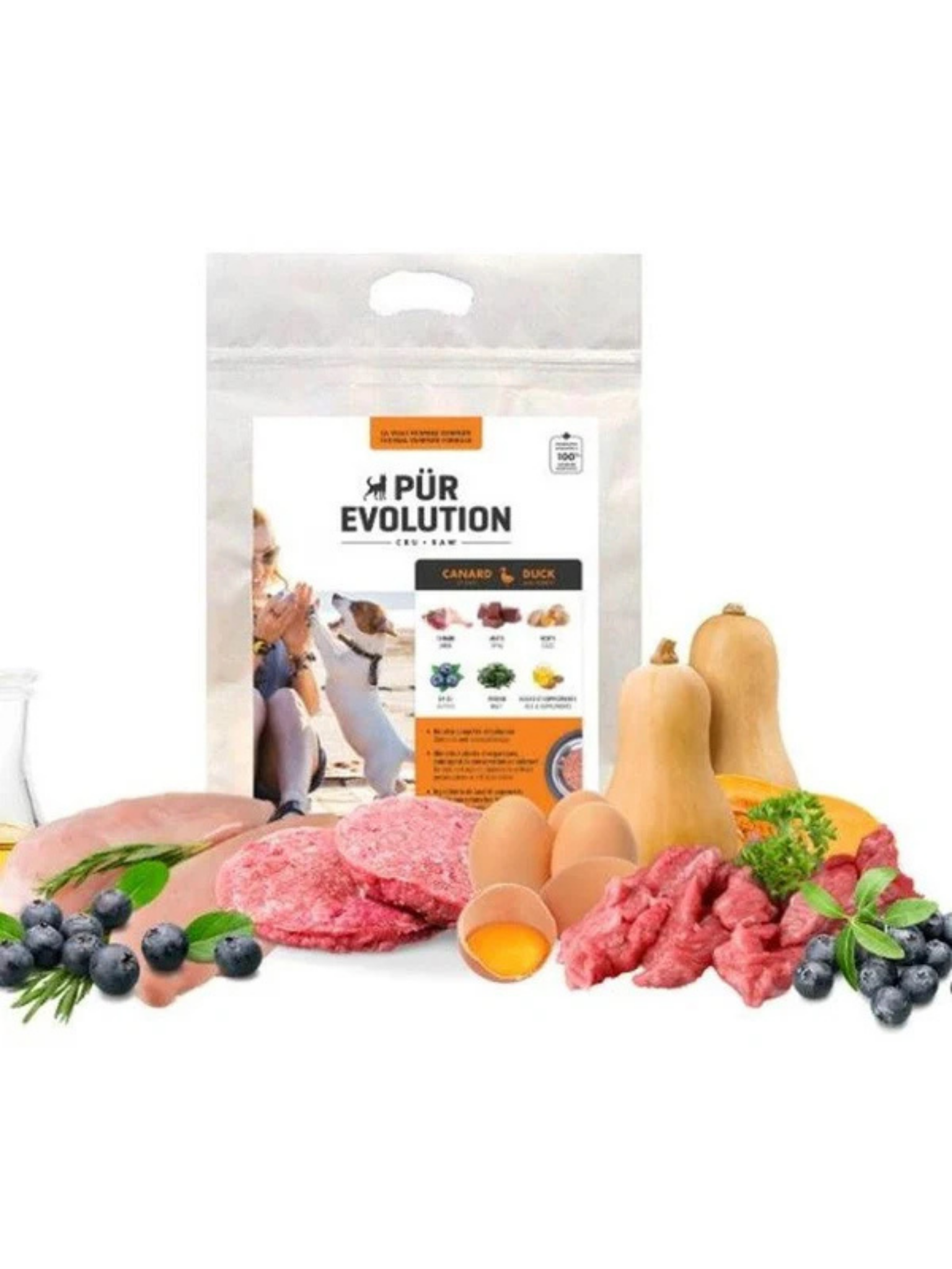 Pür Évolution - Canard & baie. Bêtes Gourmandes, spécialiste en nourriture et produits pour chien et chat en ligne et en magasin à Québec.