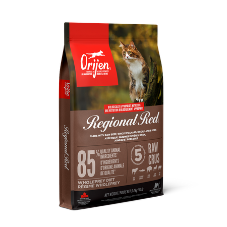 Orijen - Régional Red pour Chat. Bêtes Gourmandes, spécialiste en nourriture et produits pour chien et chat en ligne et en magasin à Québec.