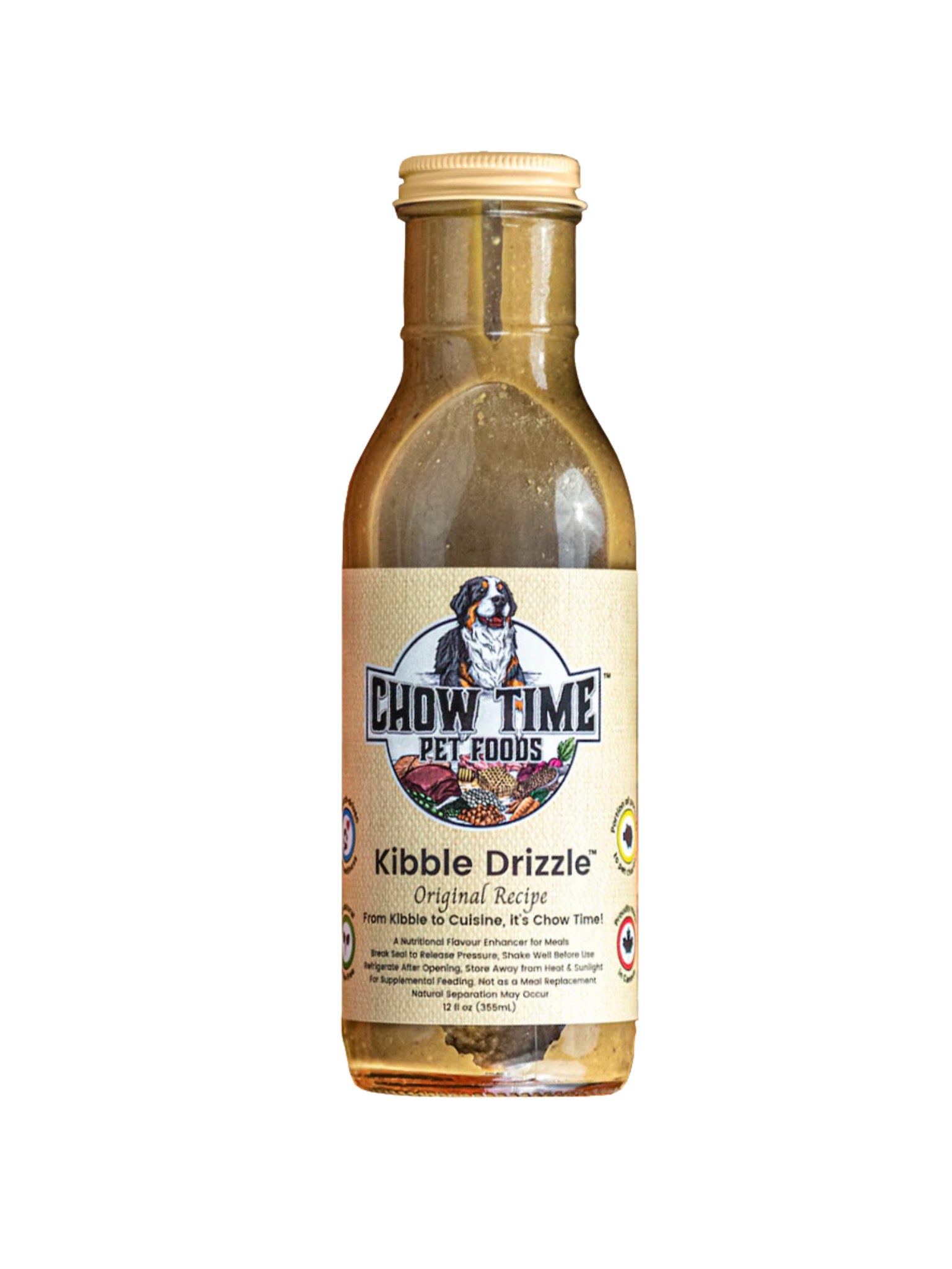 CHOW TIME - Vinaigrette topper pour chien. Bêtes Gourmandes, boutique spécialisée alimentation, éducation et sports pour chiens à Québec.