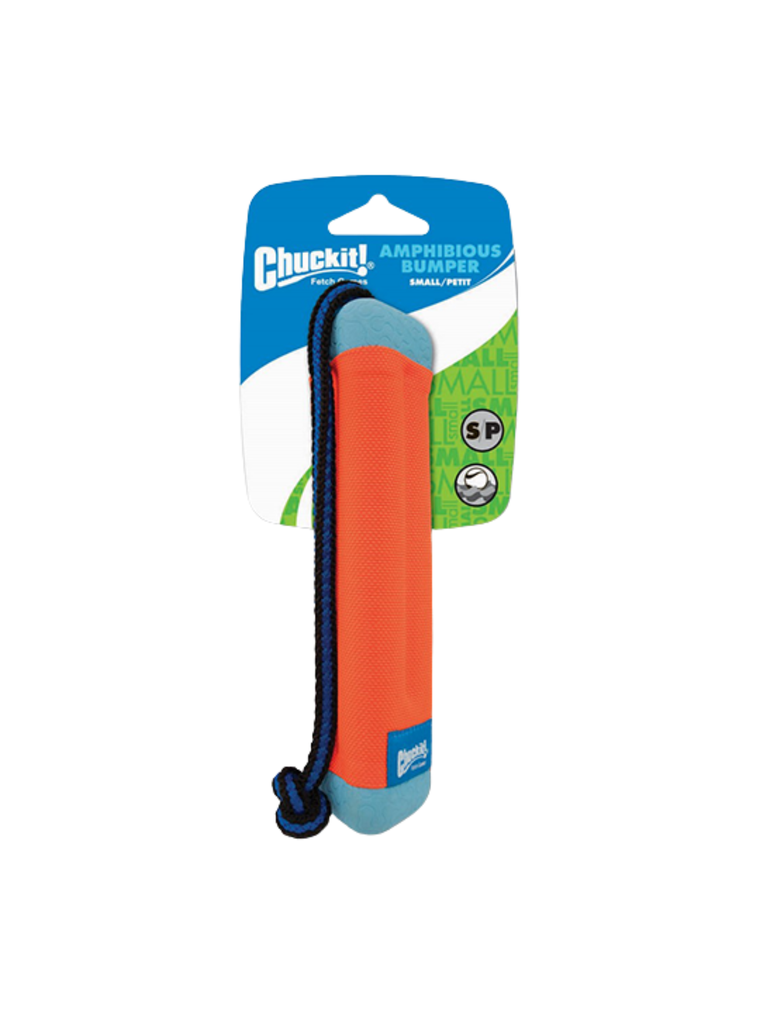 La fabrication, composée de nylon, de caoutchouc et de mousse mémoire, flotte, endure les abrasions et est douce pour la gueule de votre chien. La poignée en corde nouée offre une prise antidérapante. 