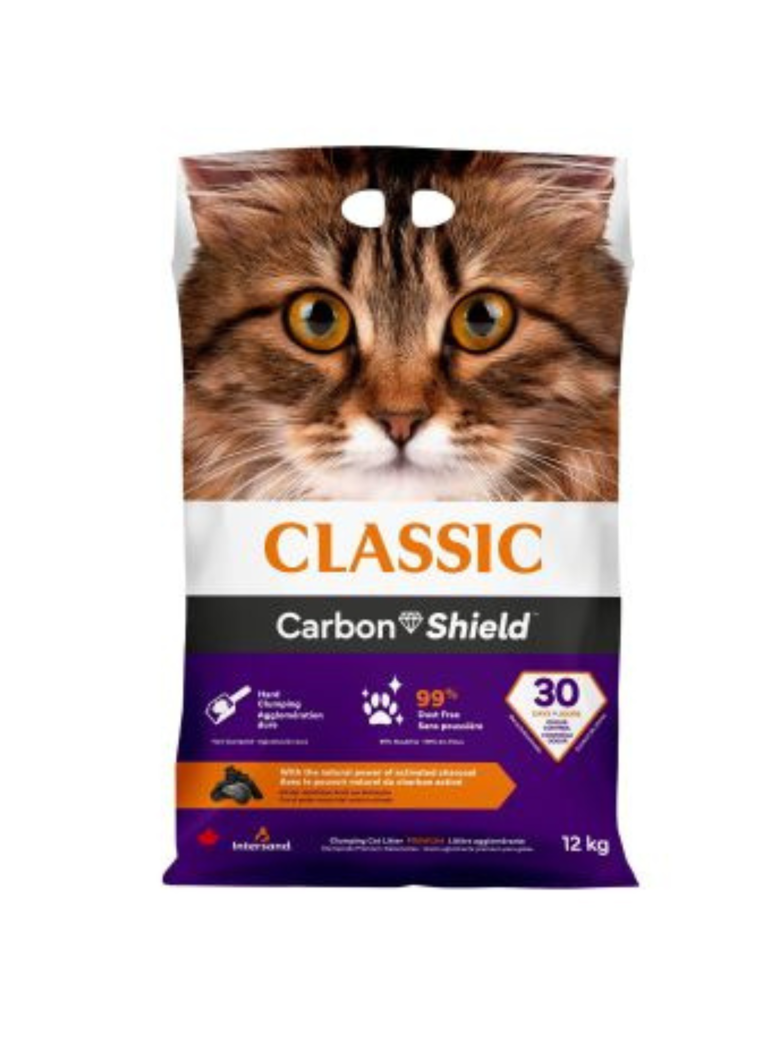 INTERSAND - Litière classique au charbon 12 Kg. Bêtes Gourmandes, boutique spécialisée alimentation, éducation et sports pour chiens à Québec.