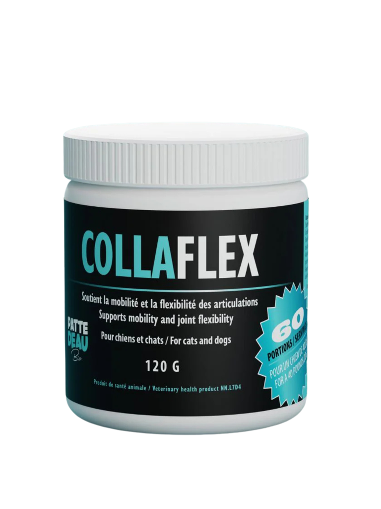 PATTED'EAUBIO - Collaflex support de collagène. Bêtes Gourmandes, boutique spécialisée alimentation, éducation et sports pour chiens à Québec.
