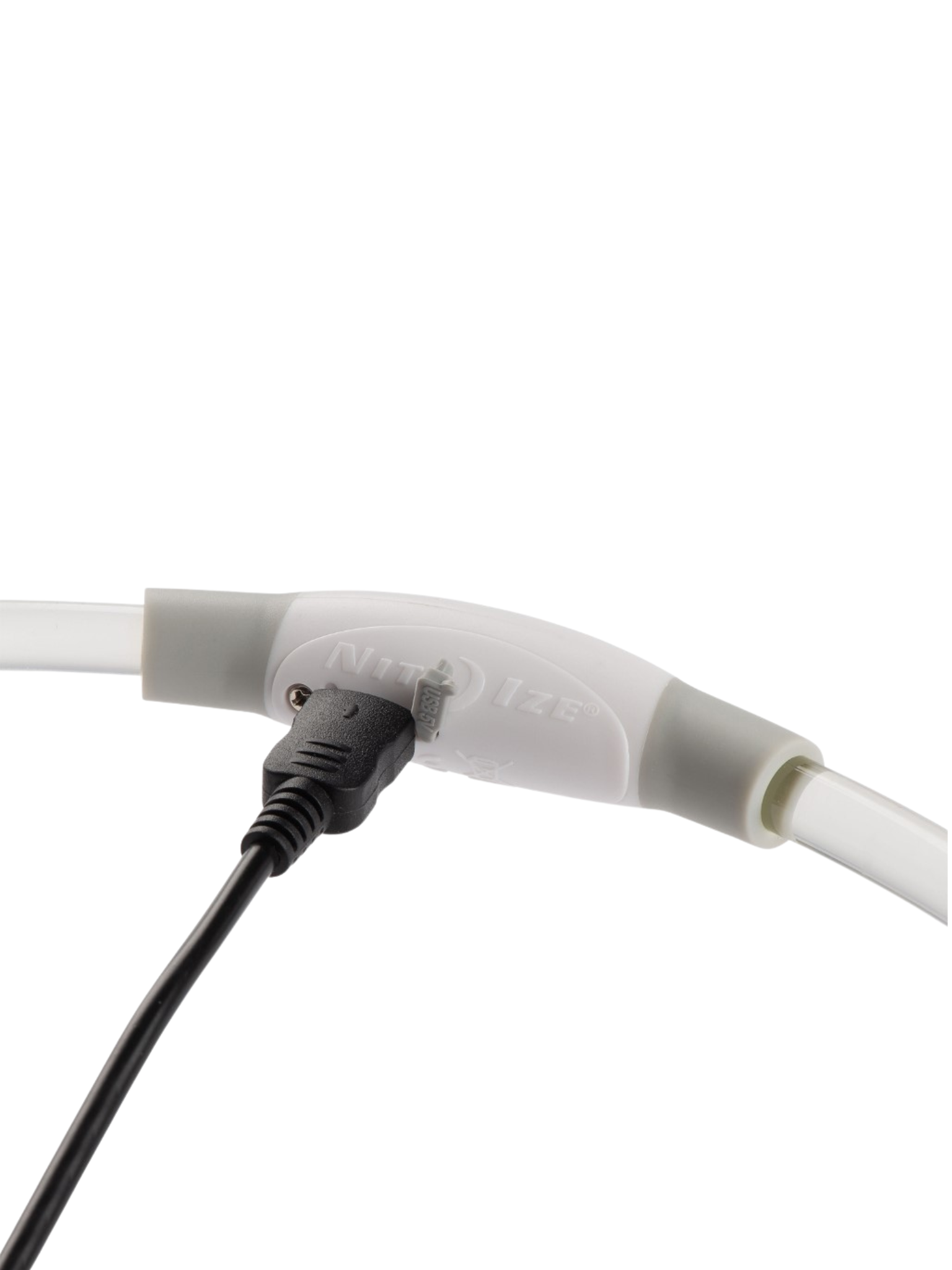 Nite Ize collier lumineux pour chien rechargeable. Bêtes Gourmandes, boutique spécialisée alimentation, éducation et sports canins à Québec.