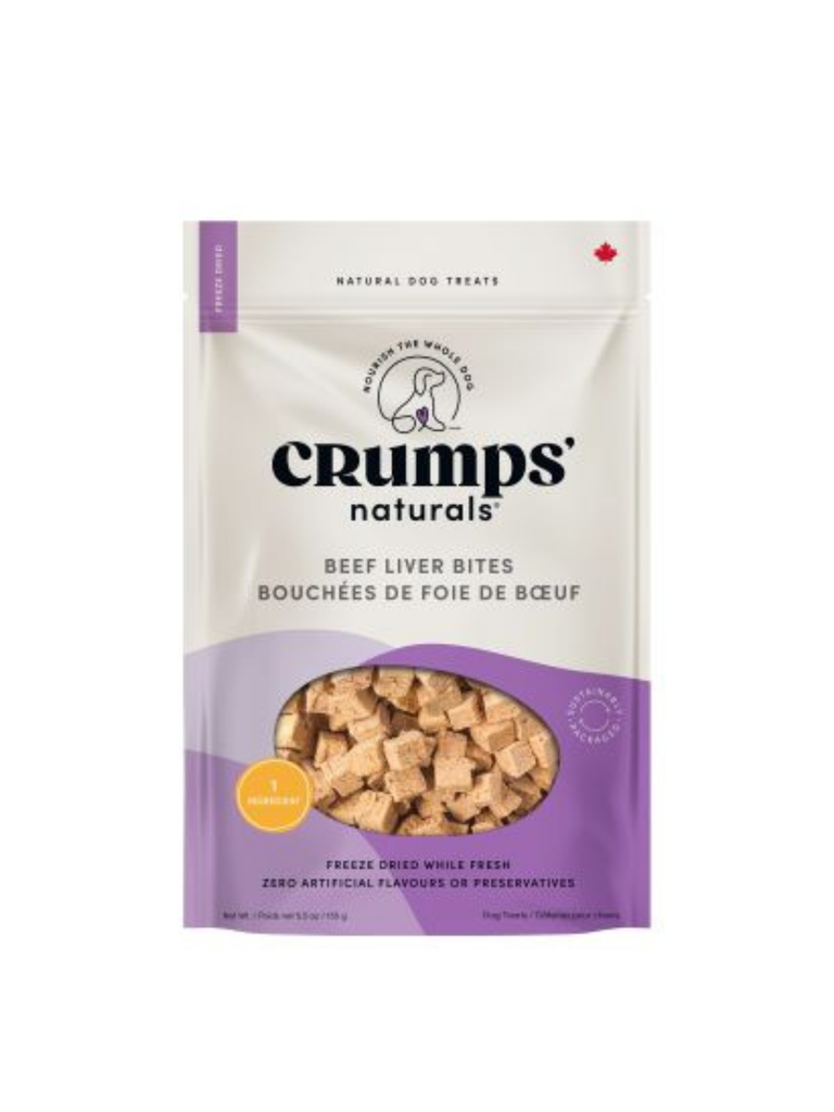 CRUMP'S - Gâterie d'entrainement au foie de boeuf. Bêtes Gourmandes, boutique spécialisée alimentation, éducation et sports pour chiens à Québec.