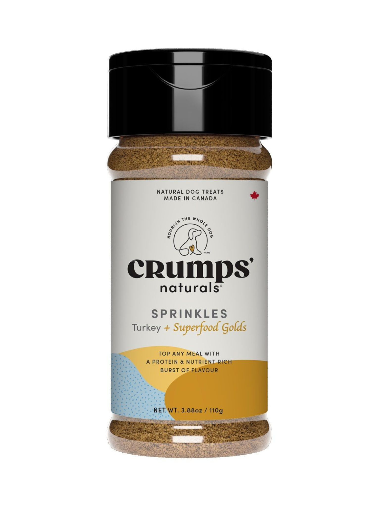 CRUMP'S - Flocon de dinde à saupoudrer. Bêtes Gourmandes, boutique spécialisée alimentation, éducation et sports pour chiens à Québec.