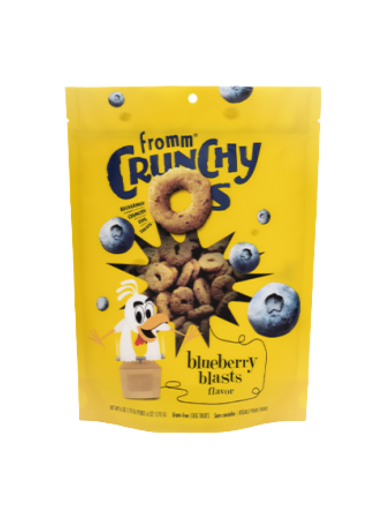 FROMM - Crunchy O's bleuets . Bêtes Gourmandes, boutique spécialisée alimentation, éducation et sports pour chiens à Québec.