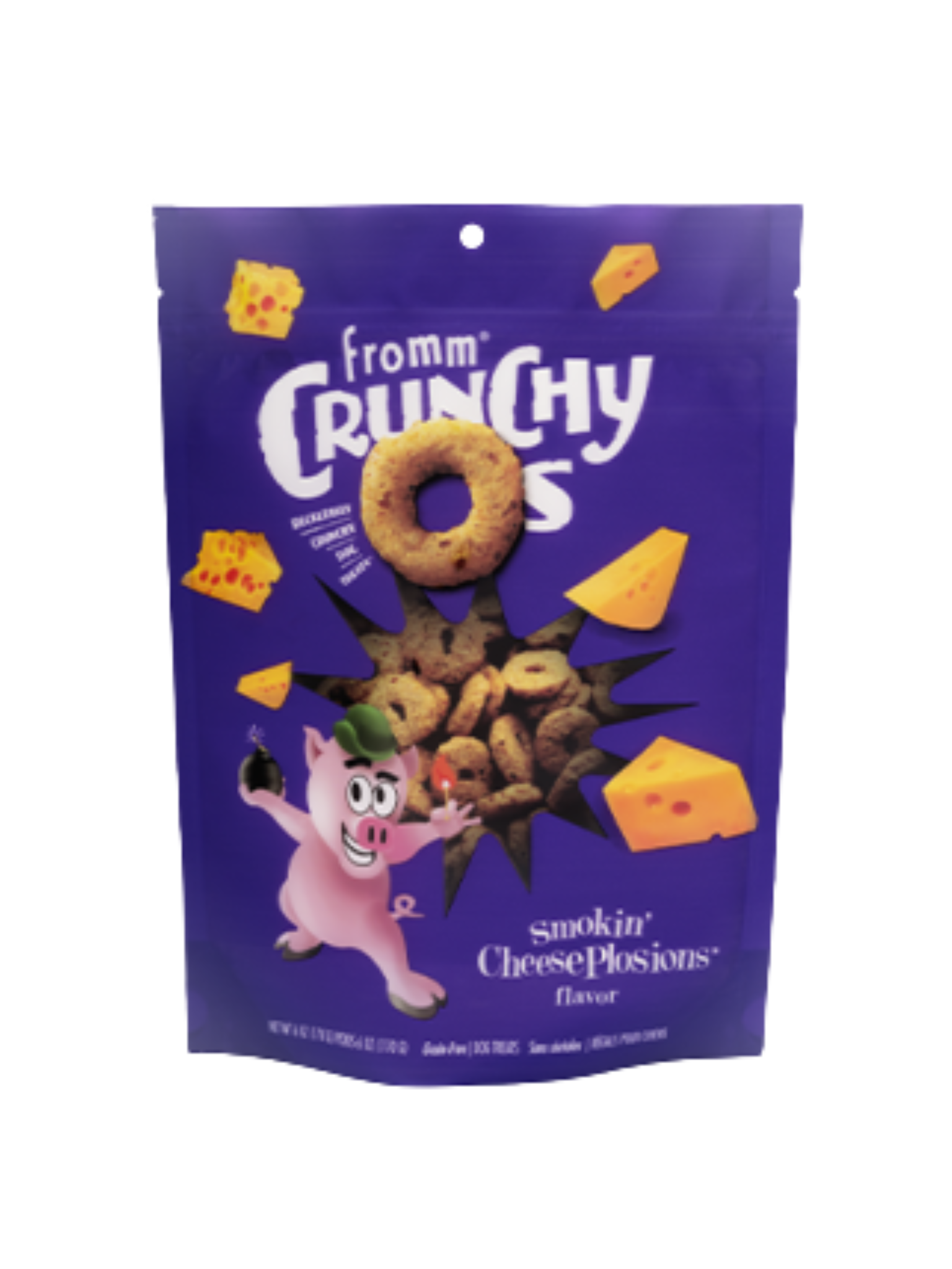 FROMM - Crunchy O's explosion fromage . Bêtes Gourmandes, boutique spécialisée alimentation, éducation et sports pour chiens à Québec.