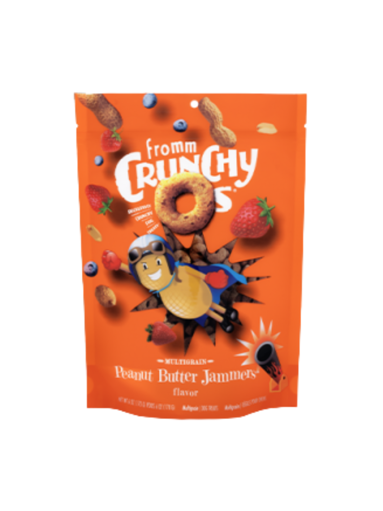 FROMM - Crunchy O's Beurre d'arachides. Bêtes Gourmandes, boutique spécialisée alimentation, éducation et sports pour chiens à Québec.