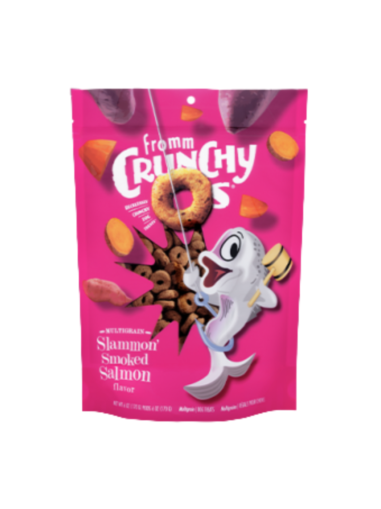FROMM - Crunchy O's saumon fumé . Bêtes Gourmandes, boutique spécialisée alimentation, éducation et sports pour chiens à Québec.