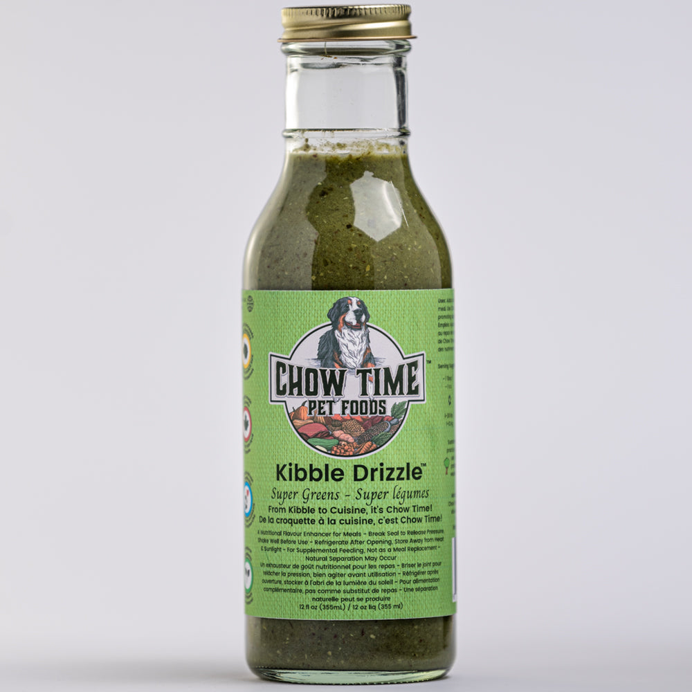 CHOW TIME - Vinaigrette topper pour chien. Bêtes Gourmandes, boutique spécialisée alimentation, éducation et sports pour chiens à Québec.
