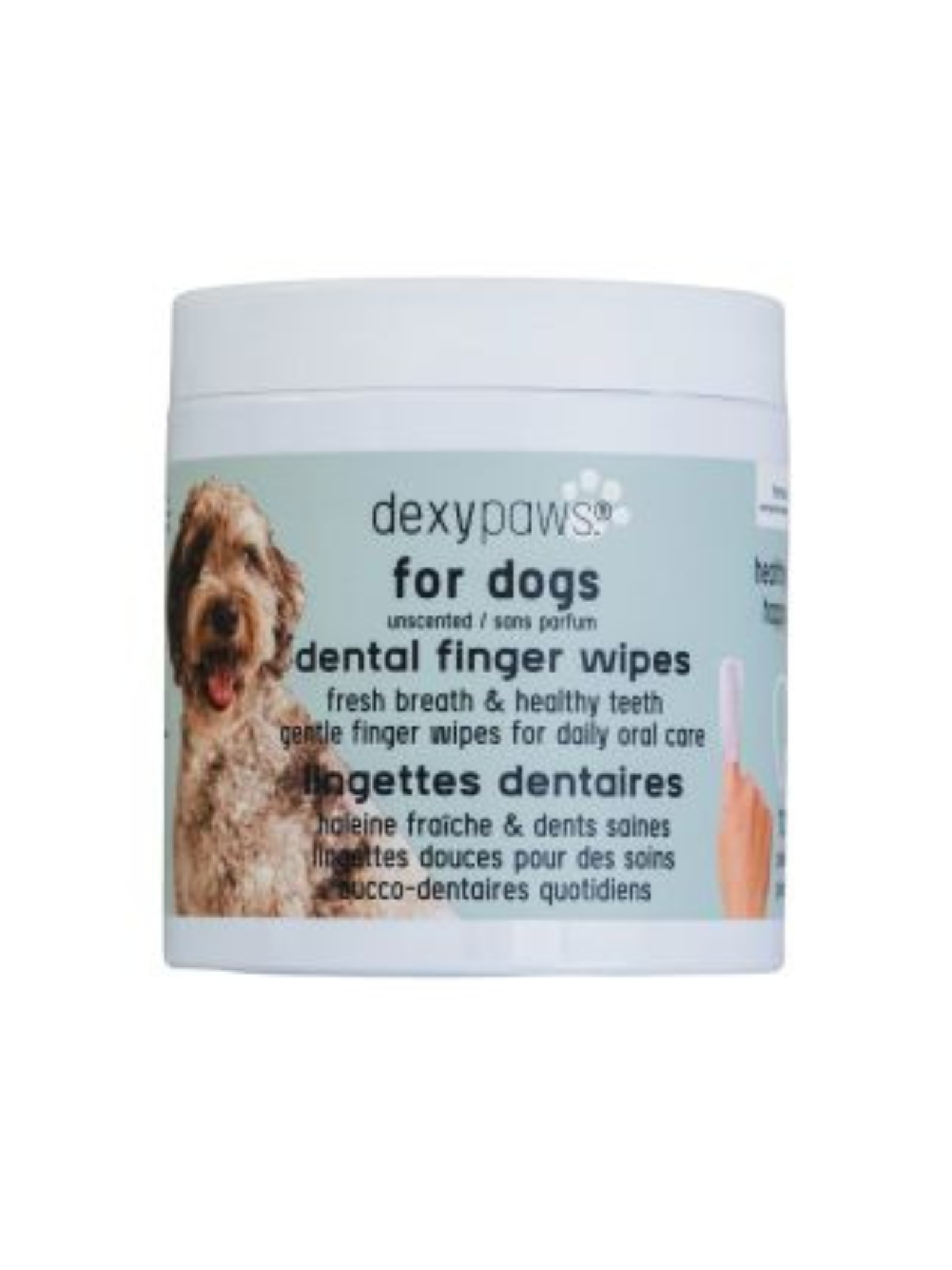 DEXYPAWS - Lingette doigts pour chien soins dentaire