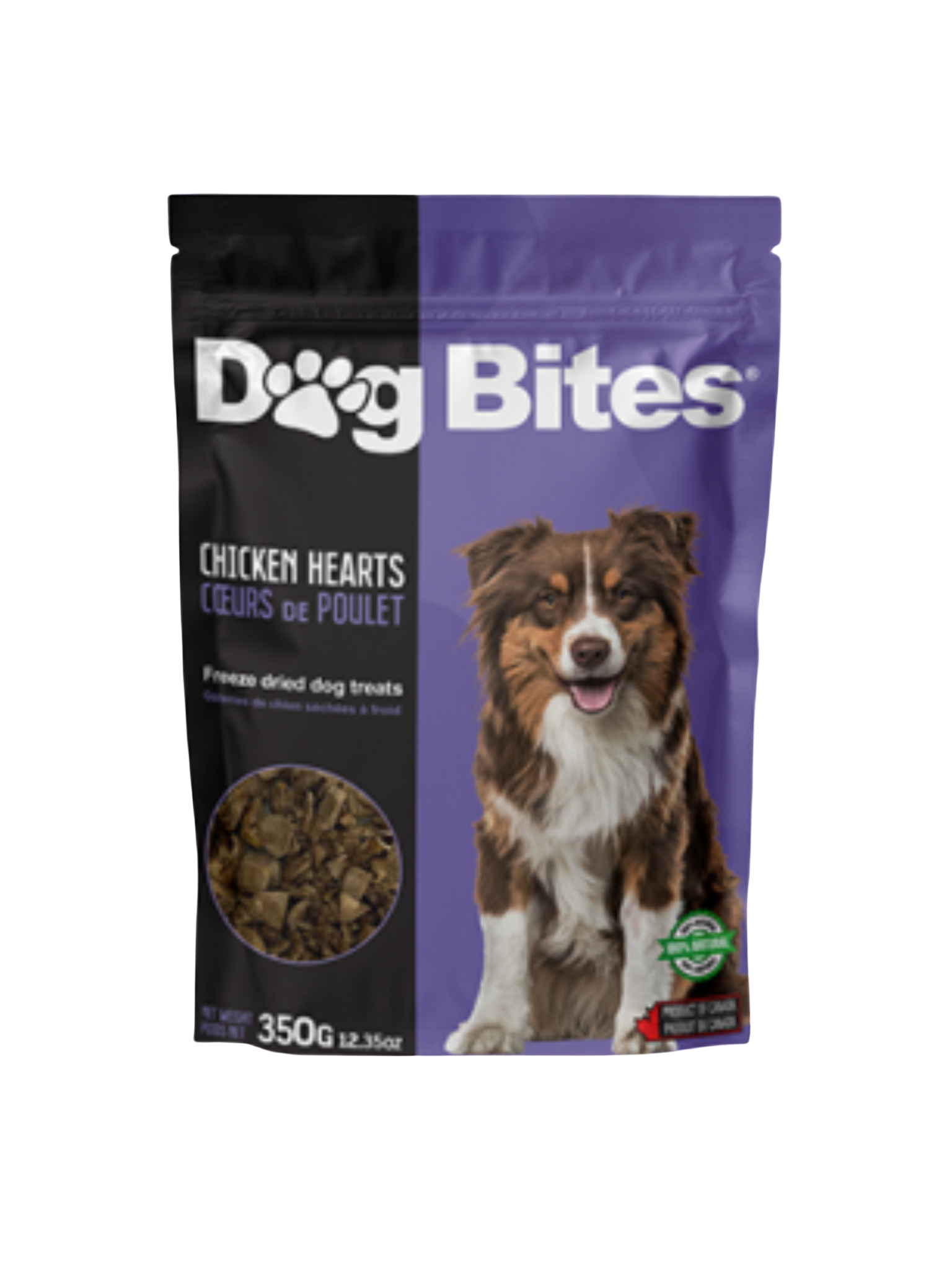 DOGBITES - Coeurs de poulet. Bêtes Gourmandes, boutique spécialisée alimentation, éducation et sports pour chiens à Québec.