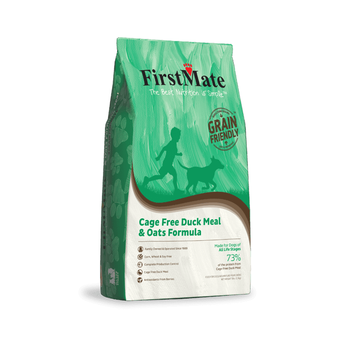 Firstmate - Recette canard et avoine pour chien. Bêtes Gourmandes spécialiste en nutrition et produit pour chien et chat à Québec.