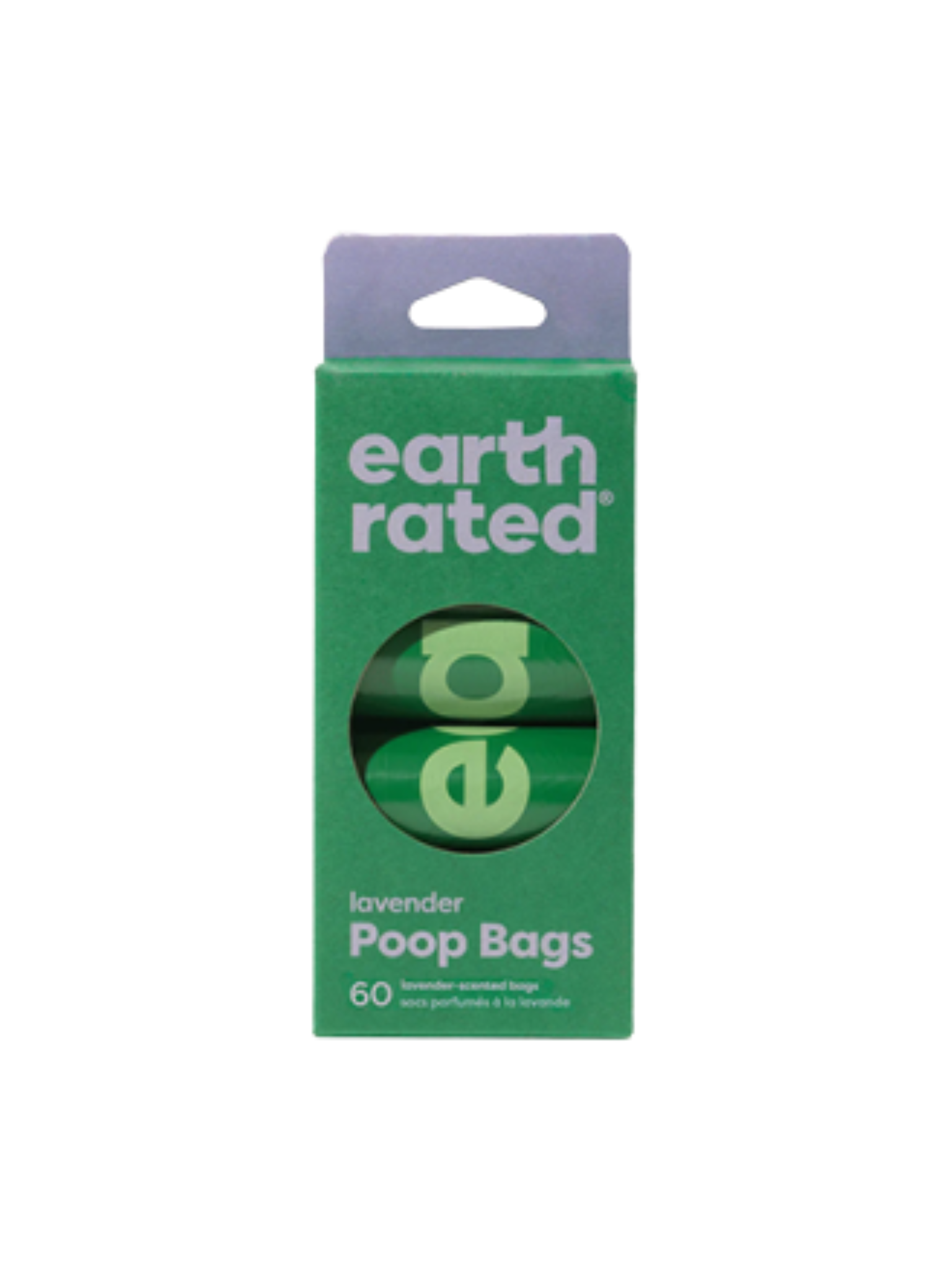 EARTH RATED - Sac à caca 4 rouleaux (60 sacs) lavande