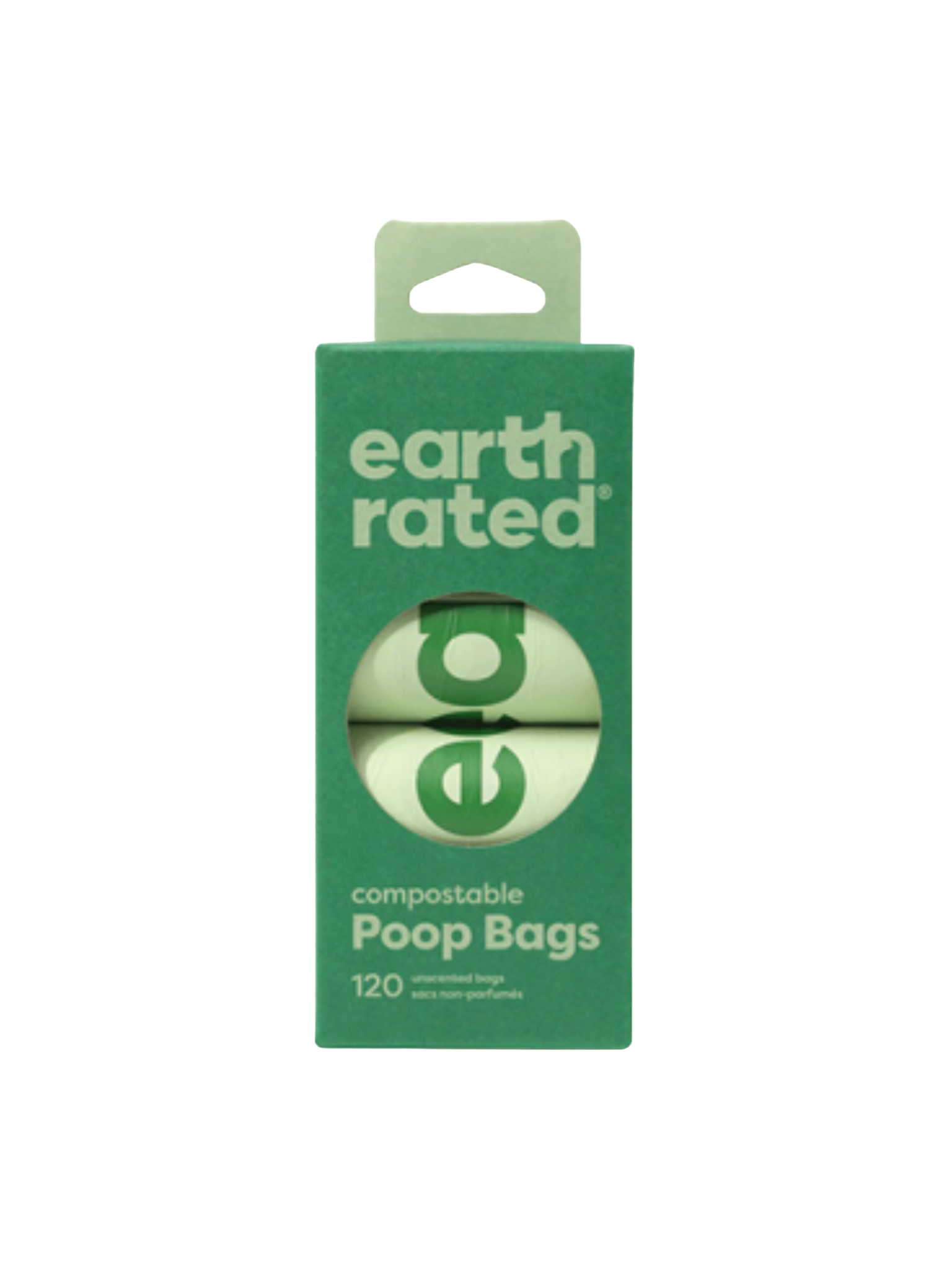 EARTH RATED - 8 rouleaux de sacs compostables (120 sacs). Bêtes Gourmandes, boutique spécialisée alimentation, éducation et sports pour chiens à Québec.