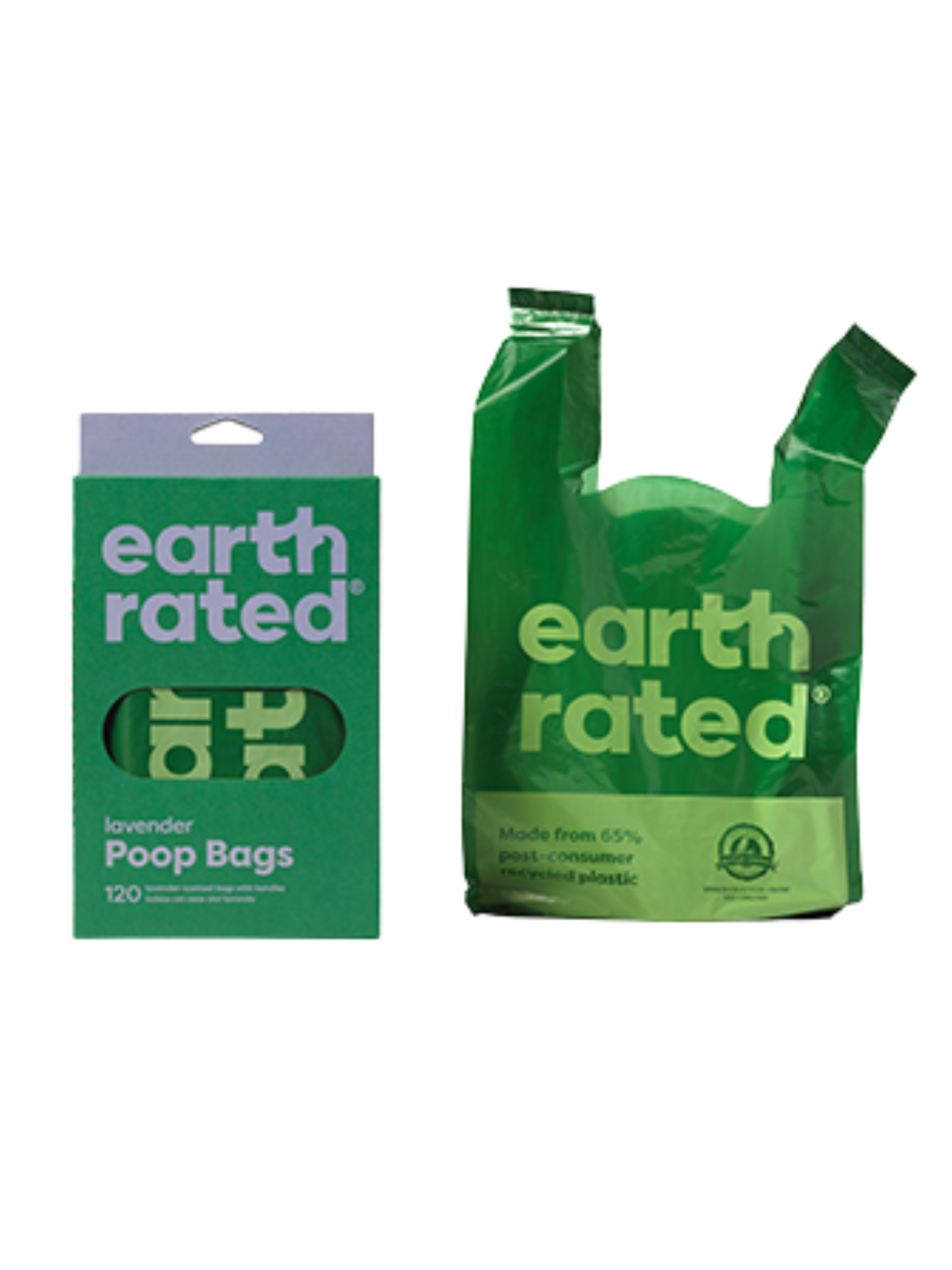 Earthrated - Sacs À Caca Extra Large (120 Sacs)  Odeur Lavande. Bêtes Gourmandes, spécialiste en nourriture et produits pour chien et chat en ligne et en magasin à Québec.