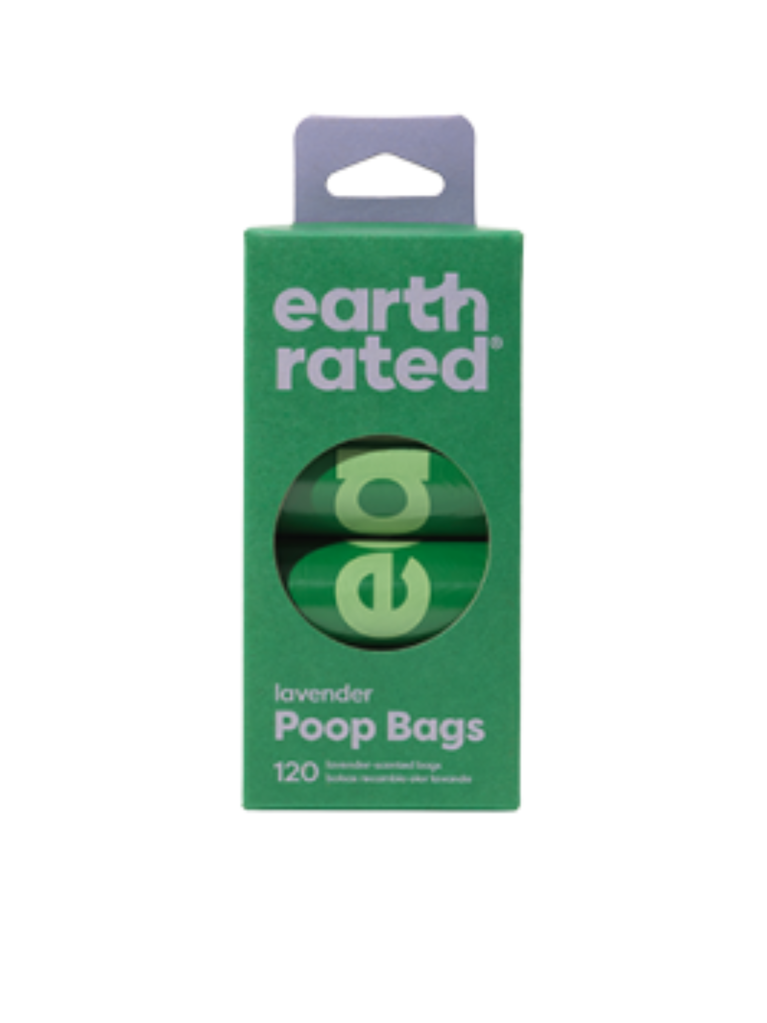 Earthrated - Sac À Caca 8 Rouleaux (120 Sacs)  Odeur Lavande. Bêtes Gourmandes, spécialiste en nourriture et produits pour chien et chat en ligne et en magasin à Québec.