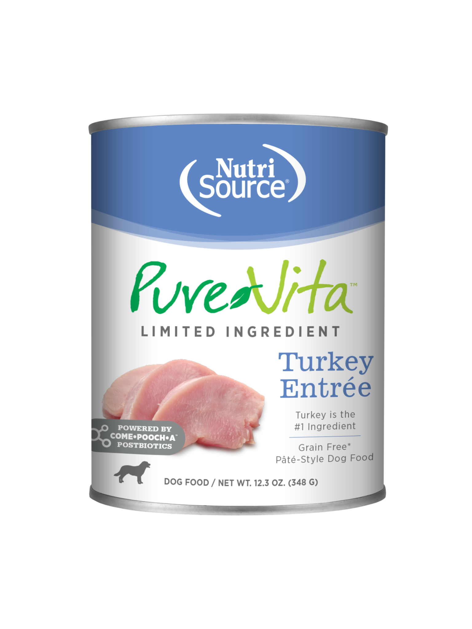 NUTRISOURCE - Nourriture humide Pure Vita entrée de dinde 348g