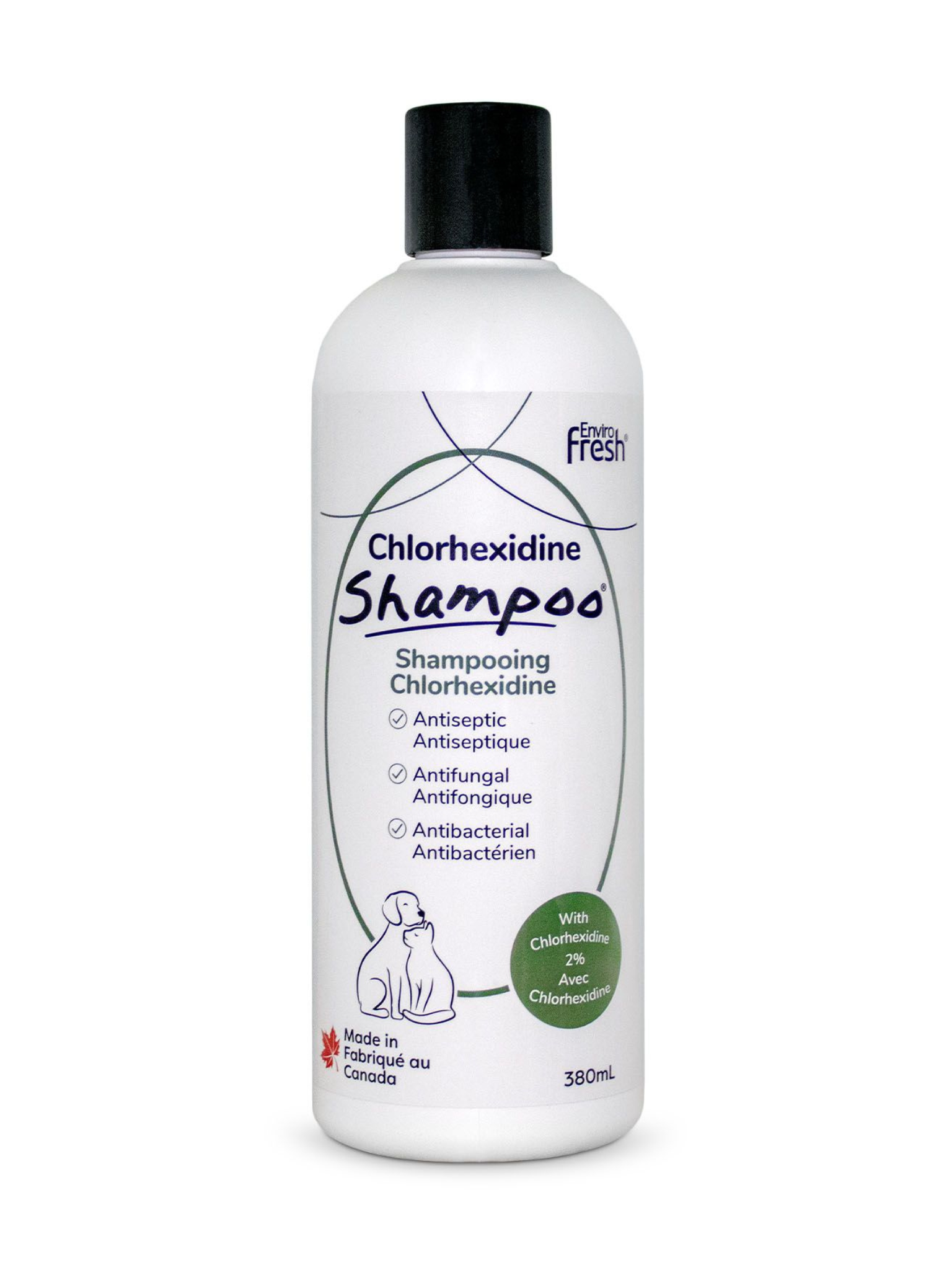 ENVIROFRESH - Shampoing pour chien anti-démangeaisons avec chlorhexidine 380ml