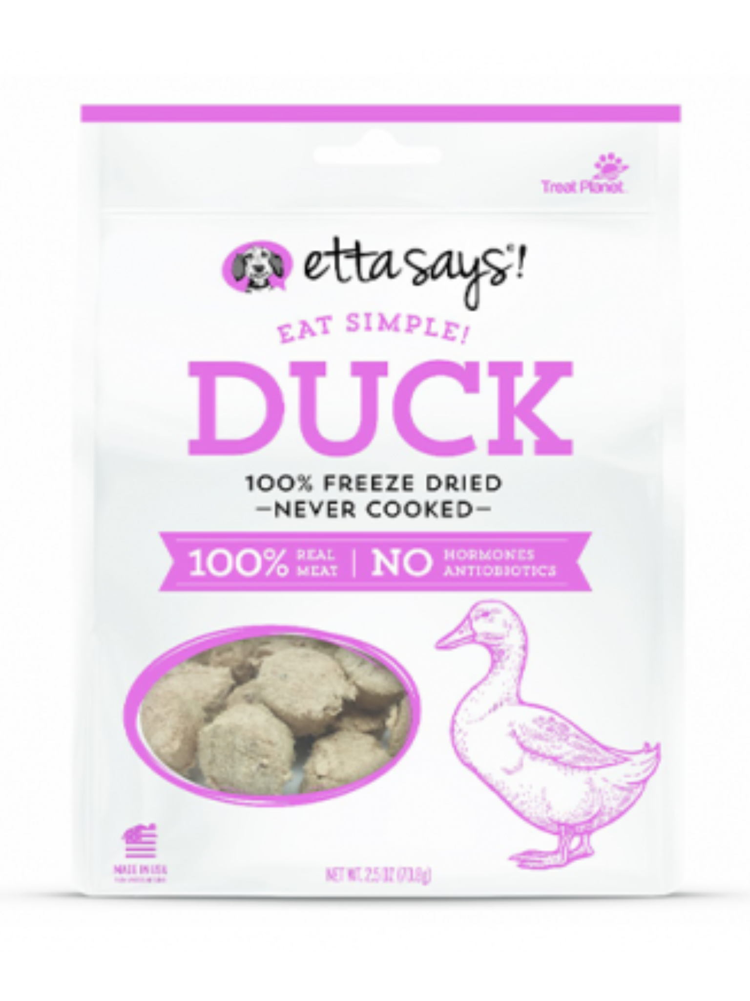 ETTA SAYS! - Morceaux lyophilisés au canard 2.5oz