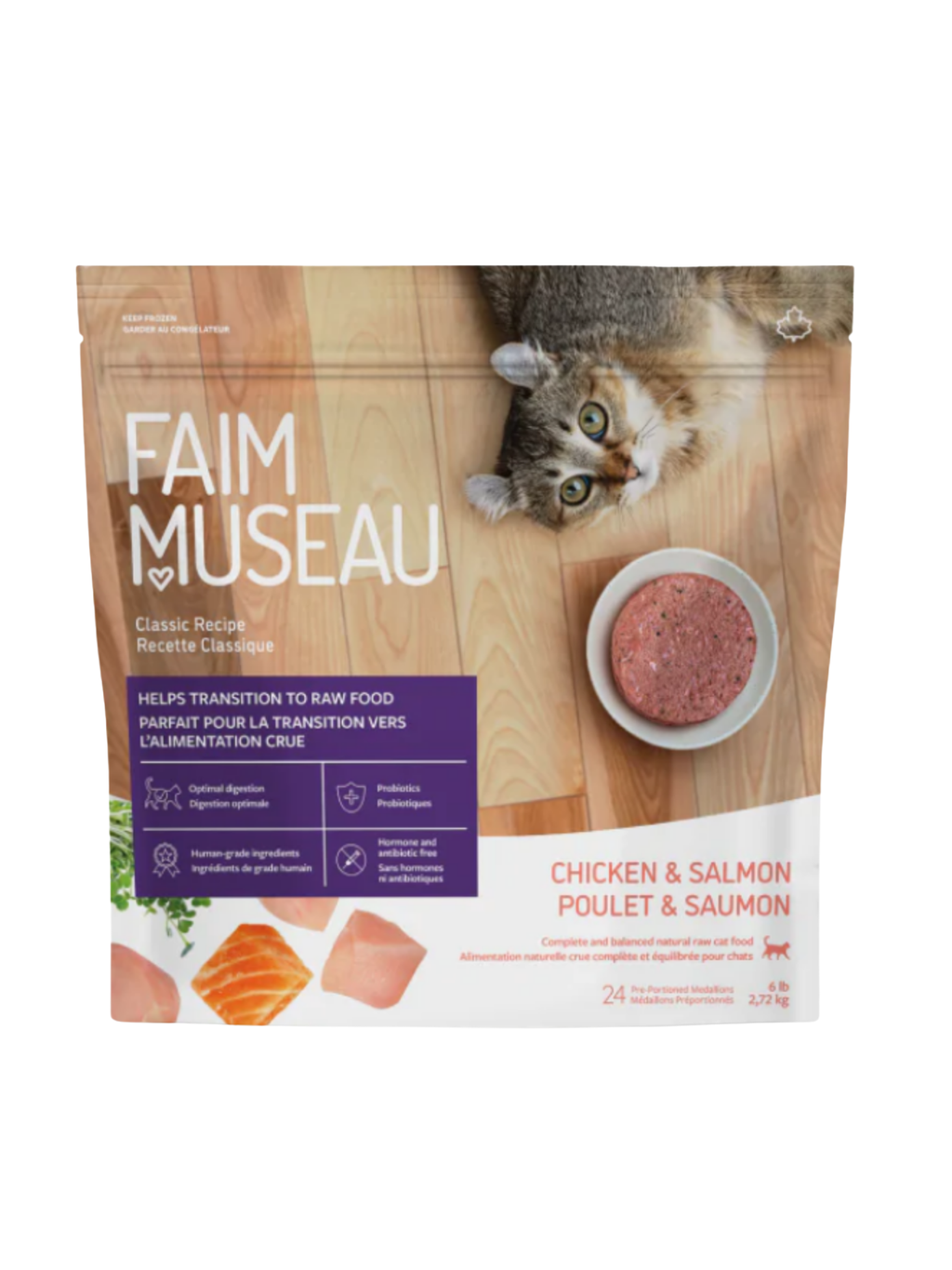 Faim Museau - Poulet & Saumon Pour Chat. Bêtes Gourmandes, spécialiste en nourriture et produits pour chien et chat en ligne et en magasin à Québec.
