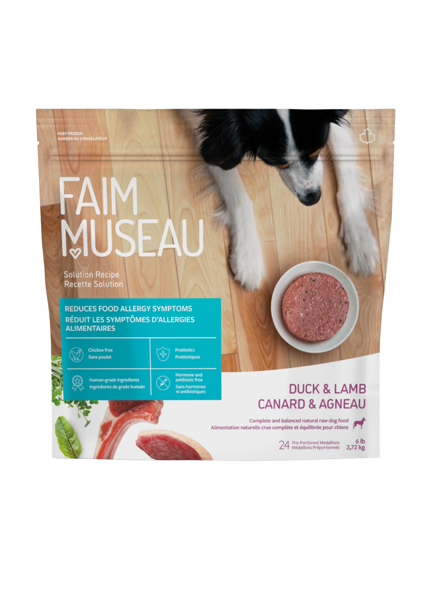 Faim Museau - Canard & Agneau Pour Chien. Bêtes Gourmandes, spécialiste en nourriture et produits pour chien et chat en ligne et en magasin à Québec.

