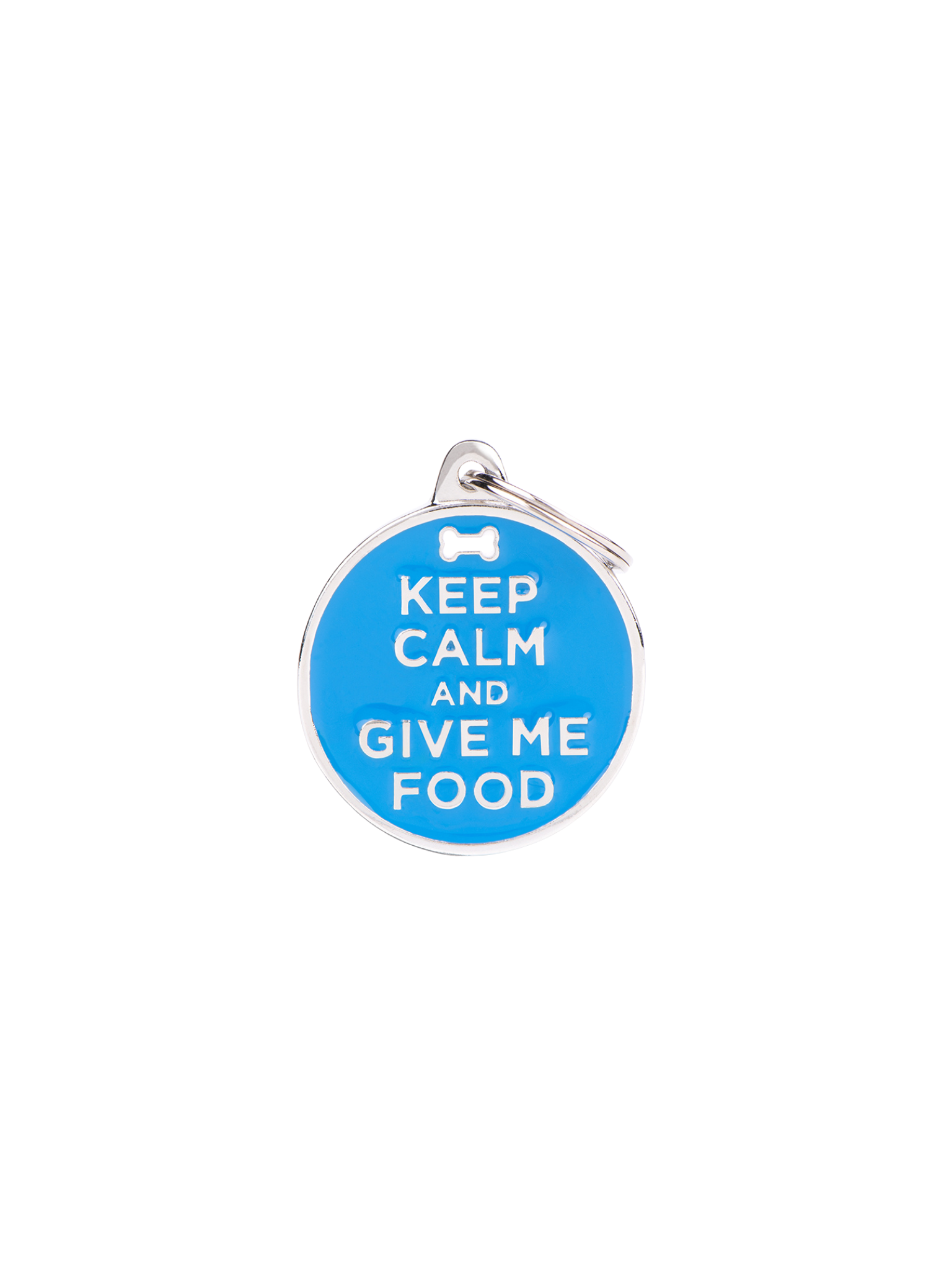 MYFAMILY - Médaille '' KEEP CALM/FOOD ''. Bêtes Gourmandes, boutique spécialisée alimentation, éducation et sports pour chiens à Québec.