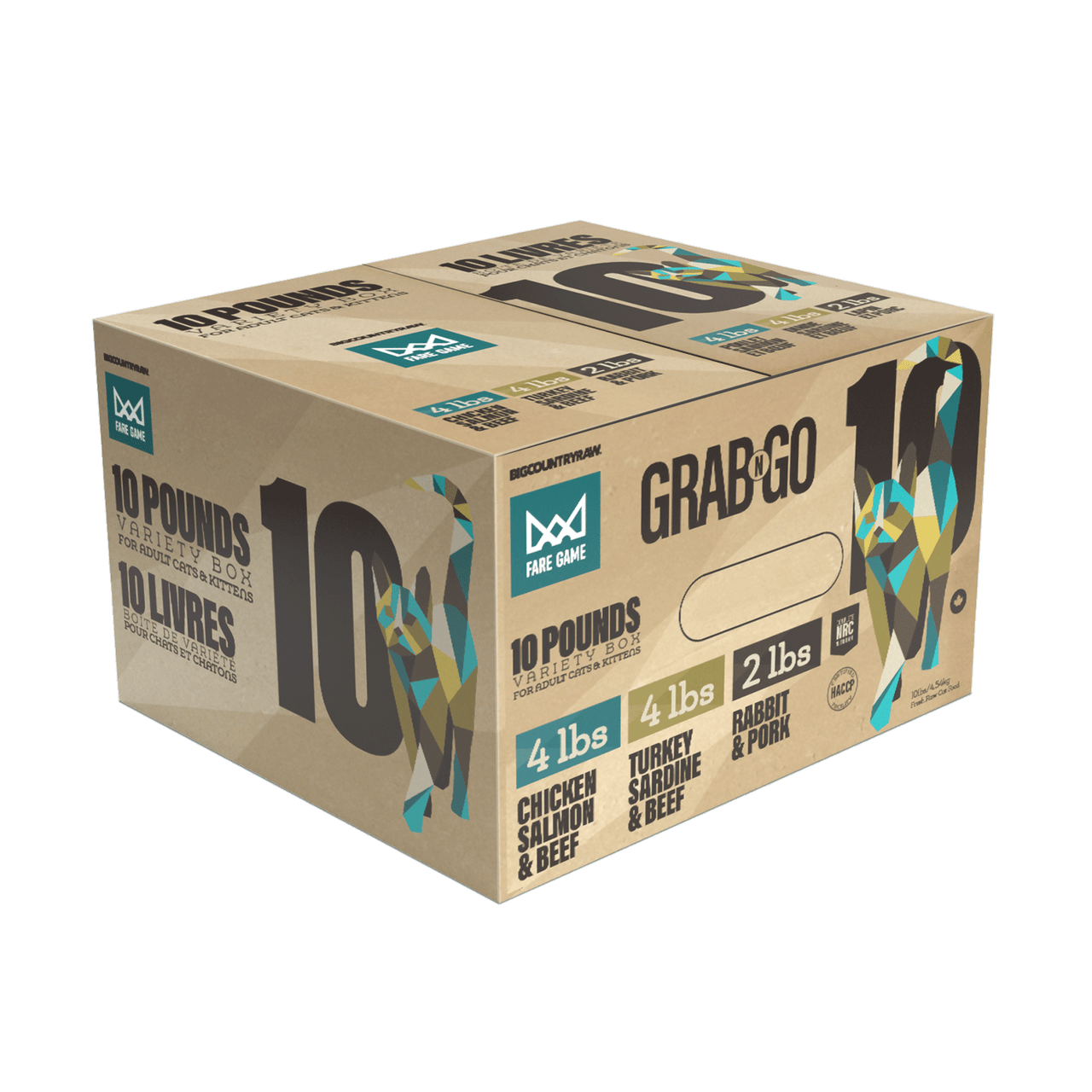 BIG COUNTRY RAW - Fare game 10 lbs chat (Sur commande)