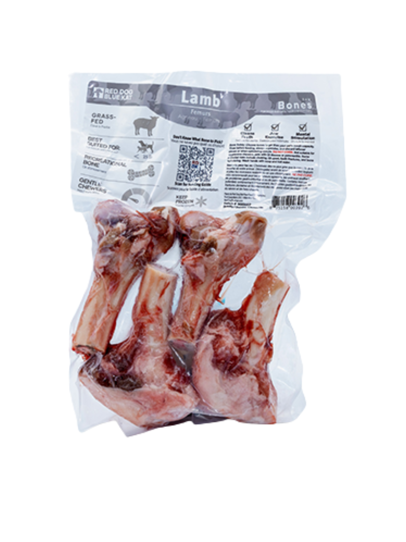 RDBK - Fémur d'agneau. Bêtes Gourmandes, boutique spécialisée alimentation, éducation et sports pour chiens à Québec.