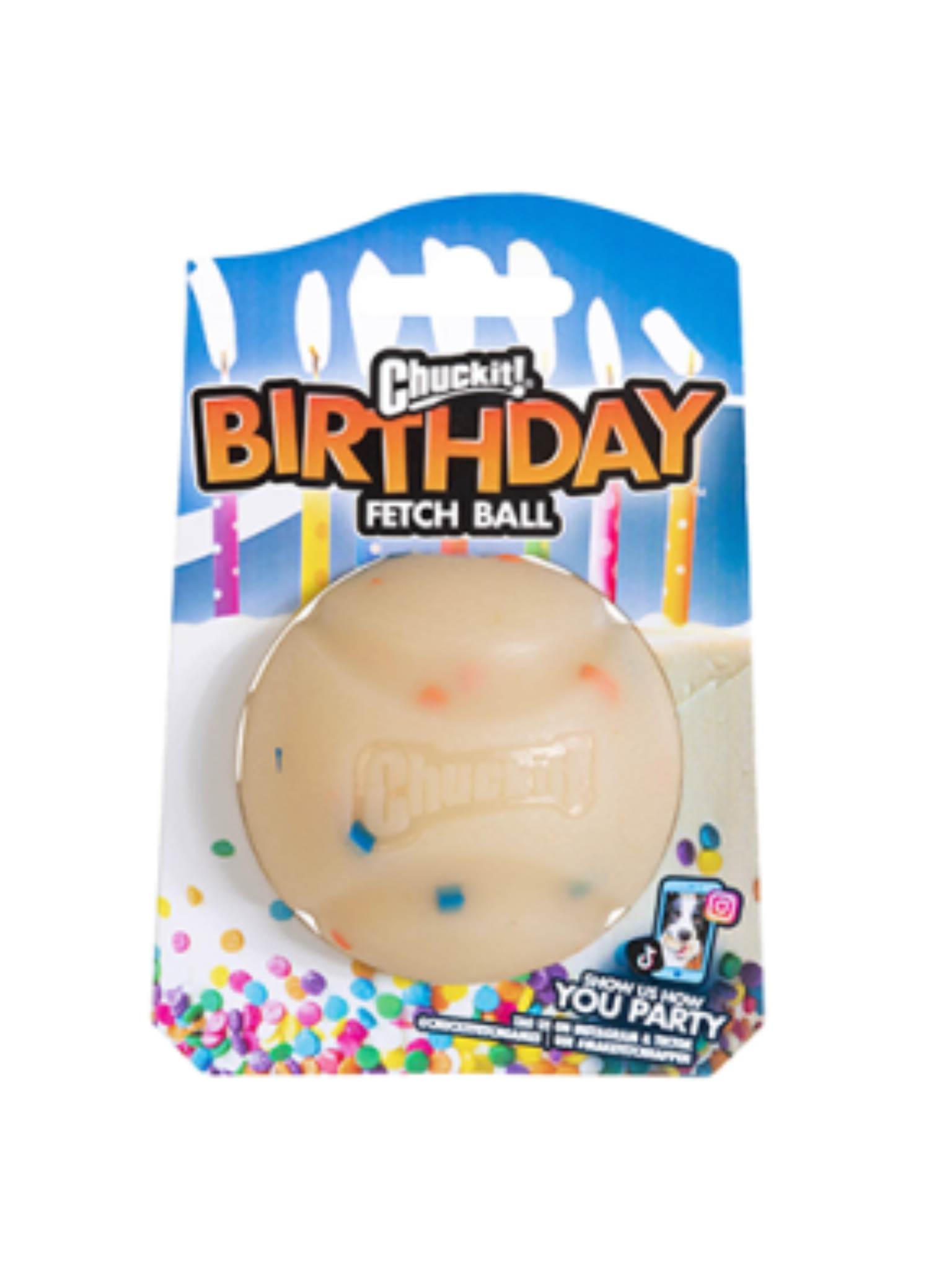 CHUCK IT! - Balle à lancer anniversaire