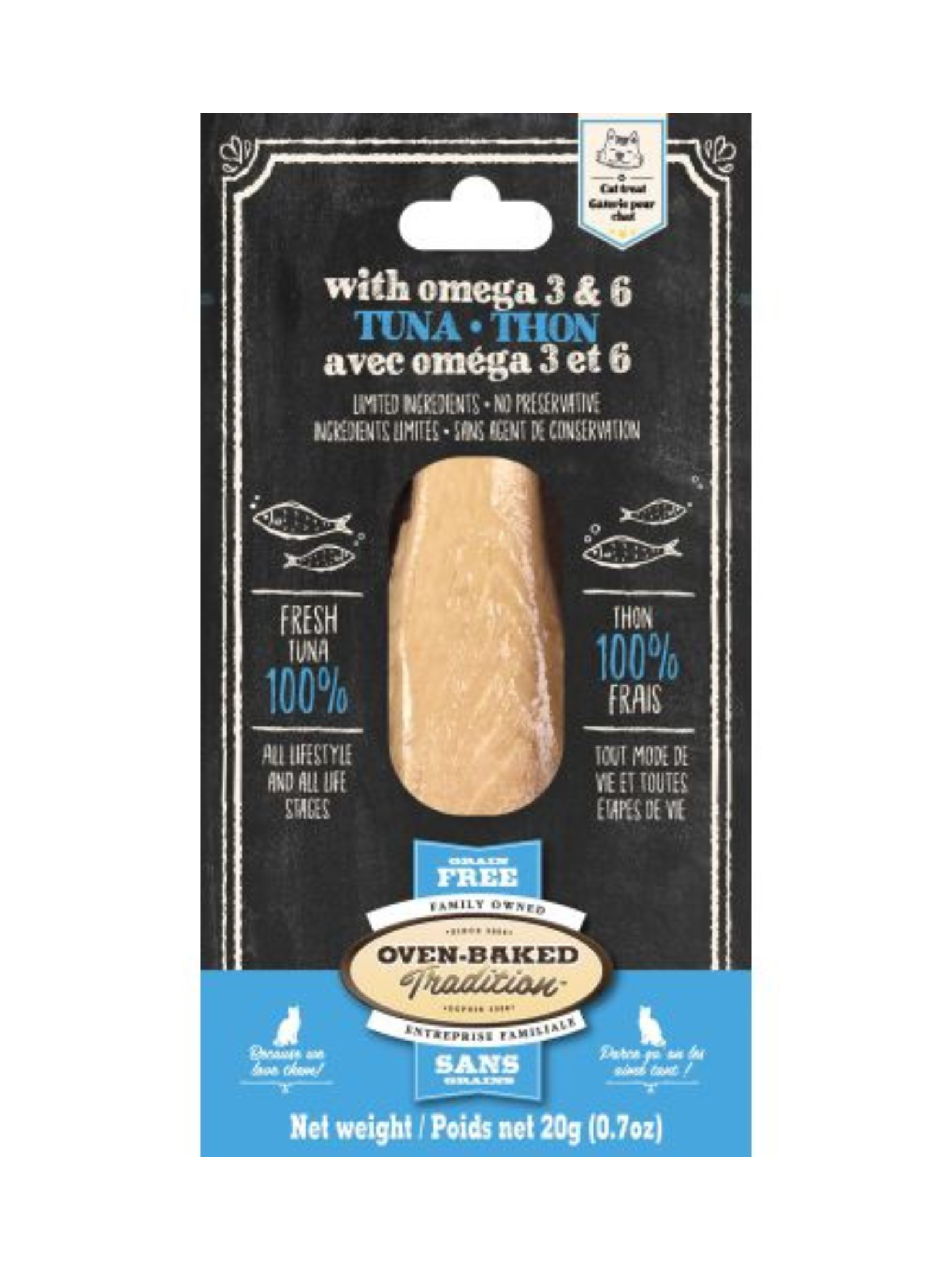 OBT - Filet de thon & oméga pour chat. Bêtes Gourmandes, boutique spécialisée alimentation, éducation et sports pour chiens à Québec.
