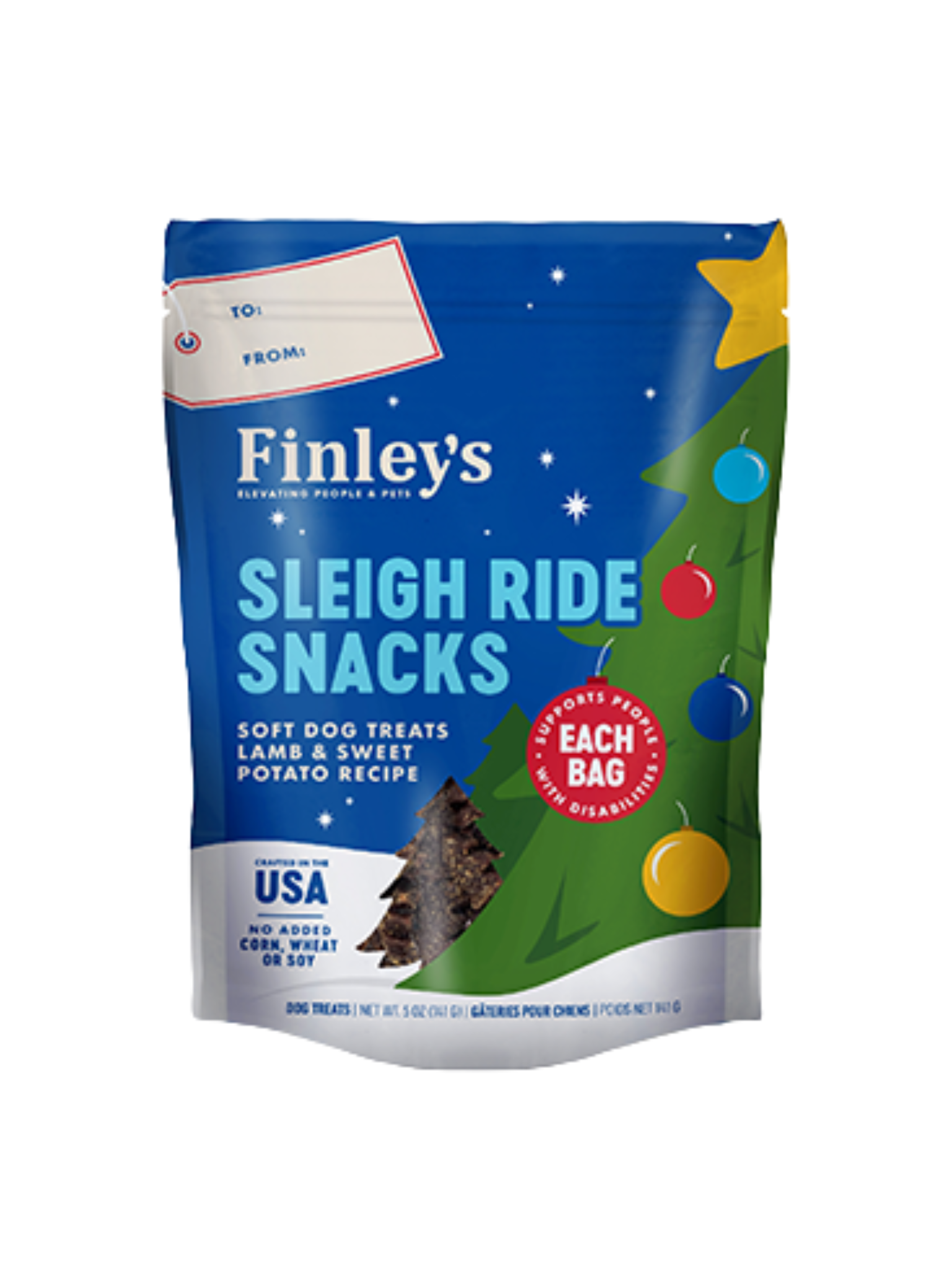 FINLEY'S - Gâterie de Noël agneau & patate douce. Bêtes Gourmandes, boutique spécialisée alimentation, éducation et sports pour chiens à Québec.