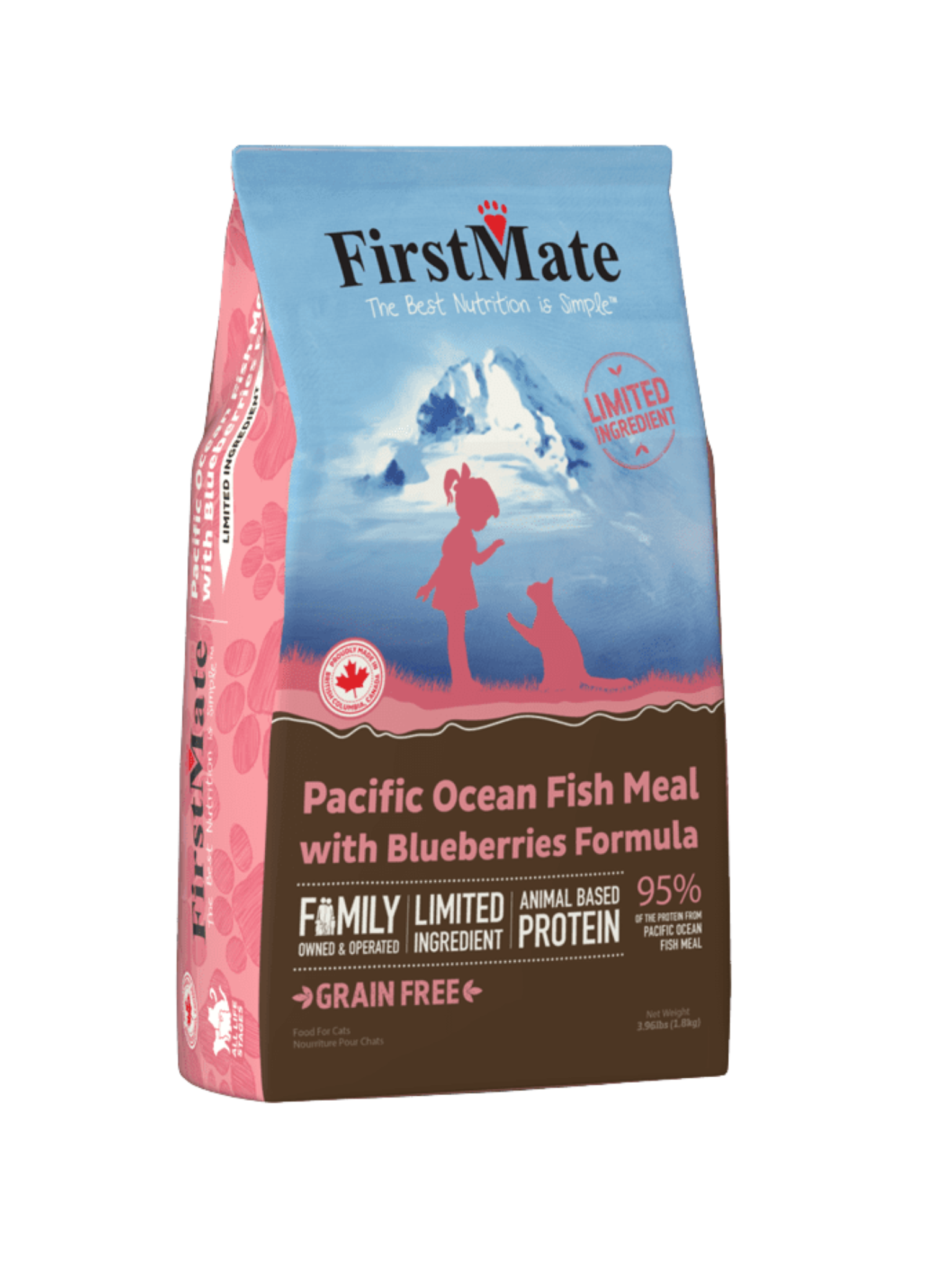 FIRSTMATE - Ingrédients limités pour chat poisson & bleuet, Ville de Québec.