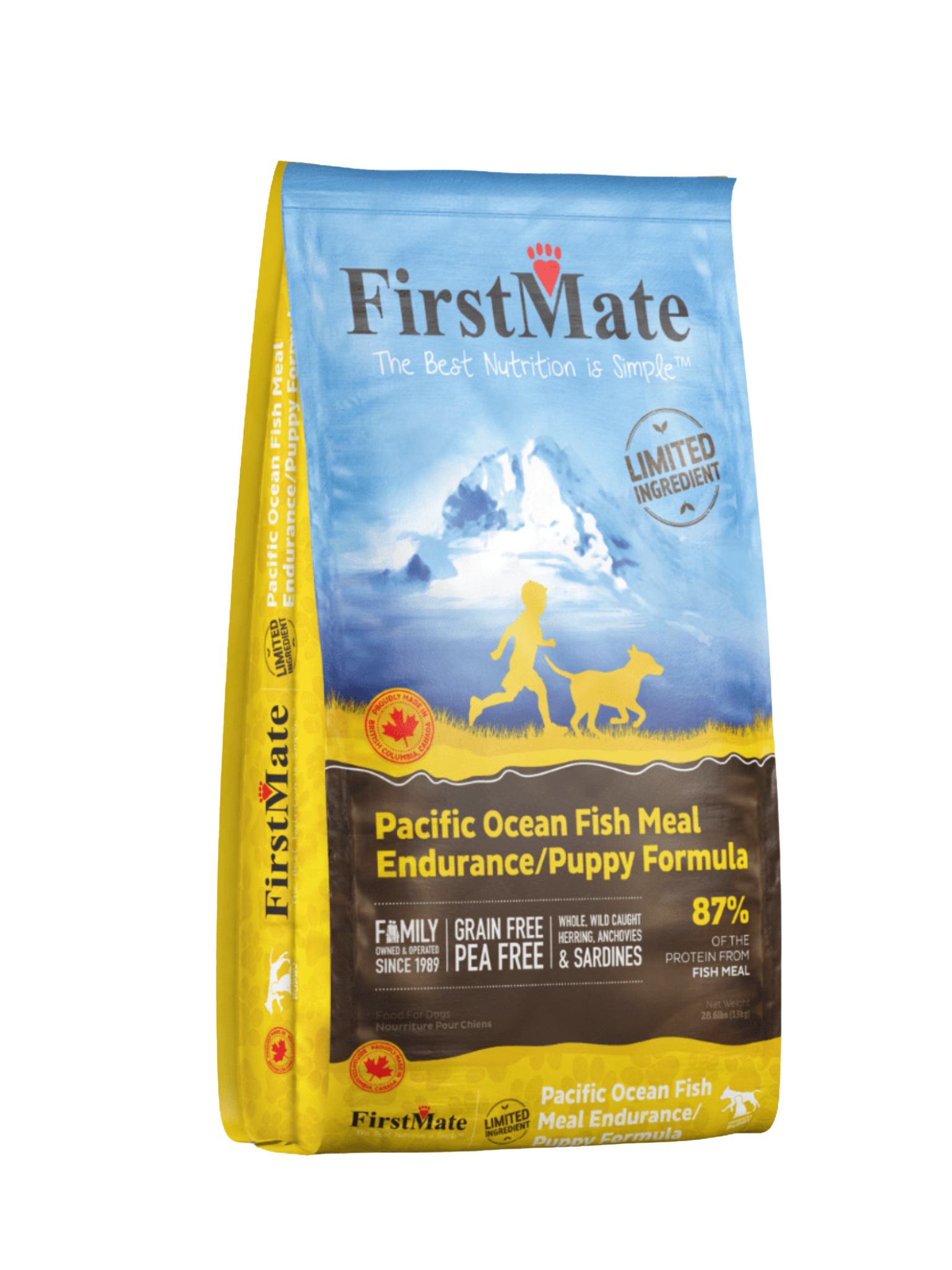 FIRSTMATE - Recette au poisson du pacifique pour chiot. Bêtes Gourmandes spécialiste en produit et nutrition pour chien et chat à Québec.