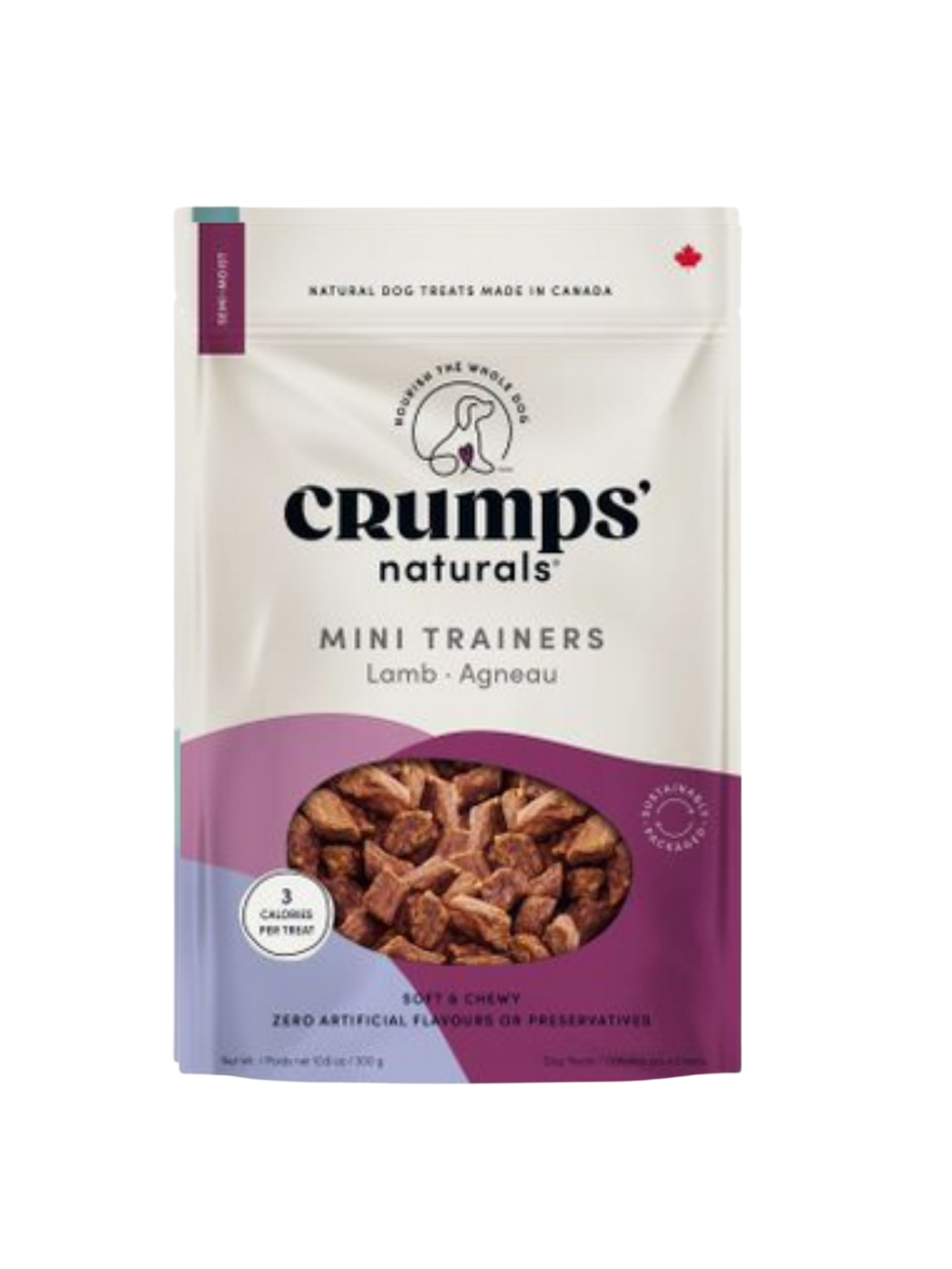 CRUMP'S - Gâteries d'entrainement à l'agneau. Bêtes Gourmandes, boutique spécialisée alimentation, éducation et sports pour chiens à Québec.